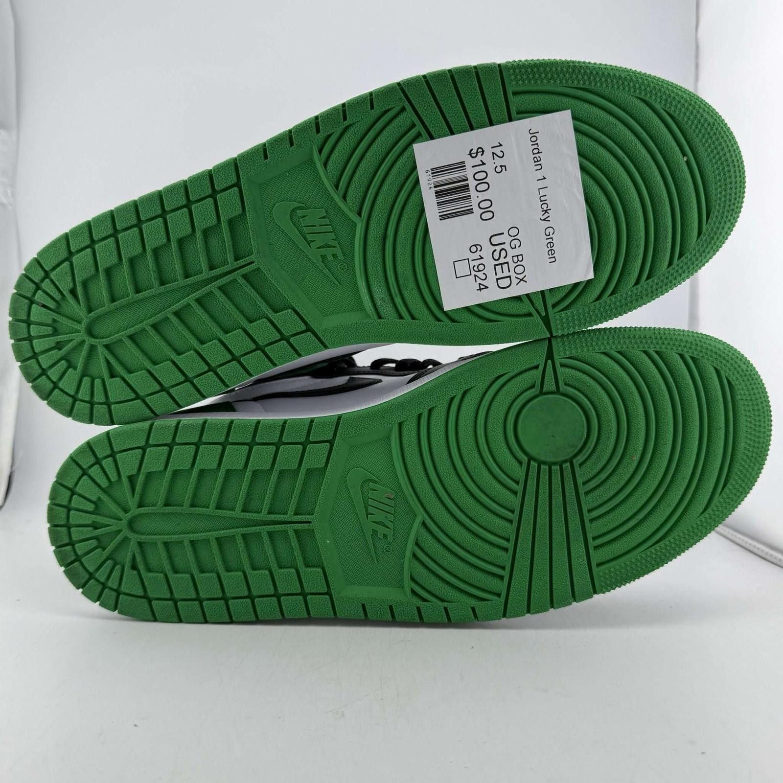 Nike Air Jordan 1 Retro High OG Lucky Green 12.5 Used with Box Size US 12.5 / EU 45-46 - 6 Thumbnail