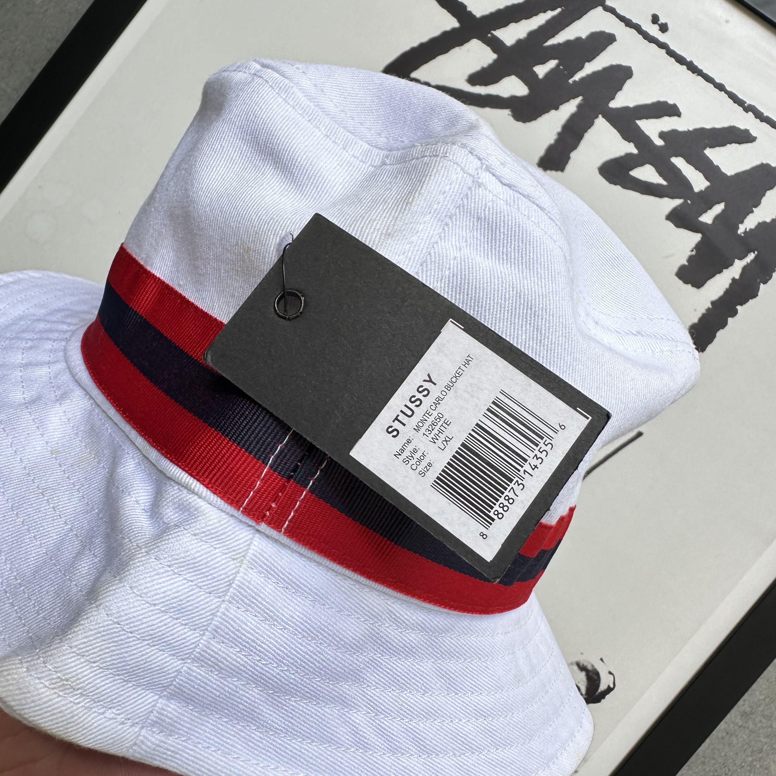 Stussy STUSSY BUCKET HAT MONTECARLO WHITE Size ONE SIZE - 3 Thumbnail