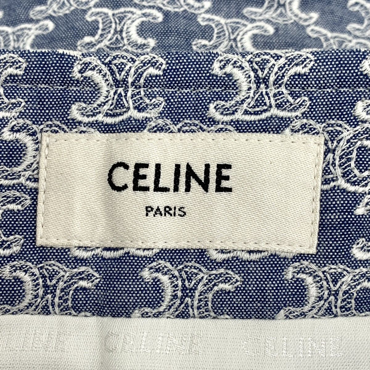 Celine Celine Celine 25 Blue Casual Denim Short Skirt Size 27" / US 4 / IT 40 - 5 Thumbnail