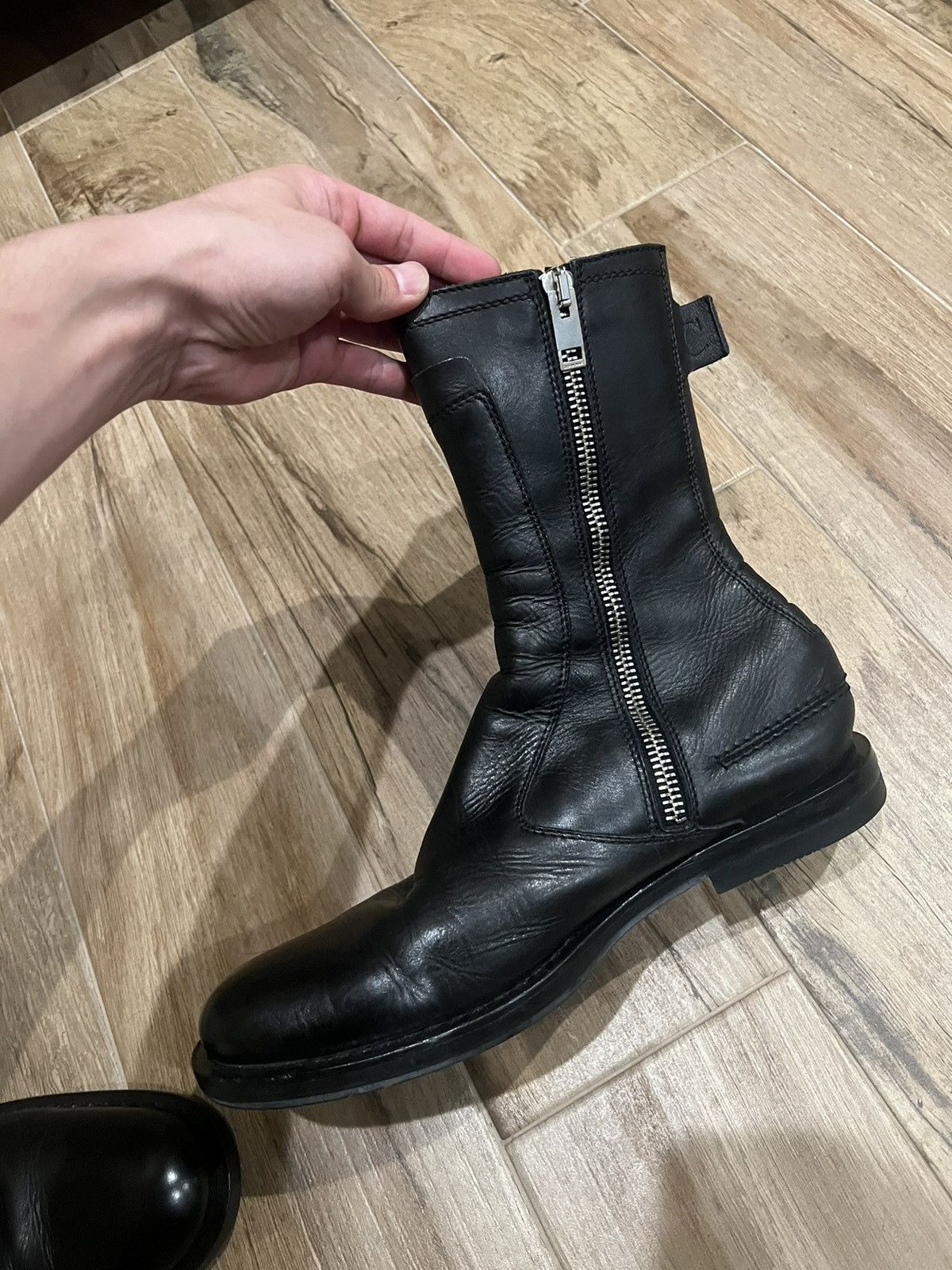 Dior × Hedi Slimane Dior VOTC Moto Boots Size US 9.5 / EU 42-43 - 3 Thumbnail