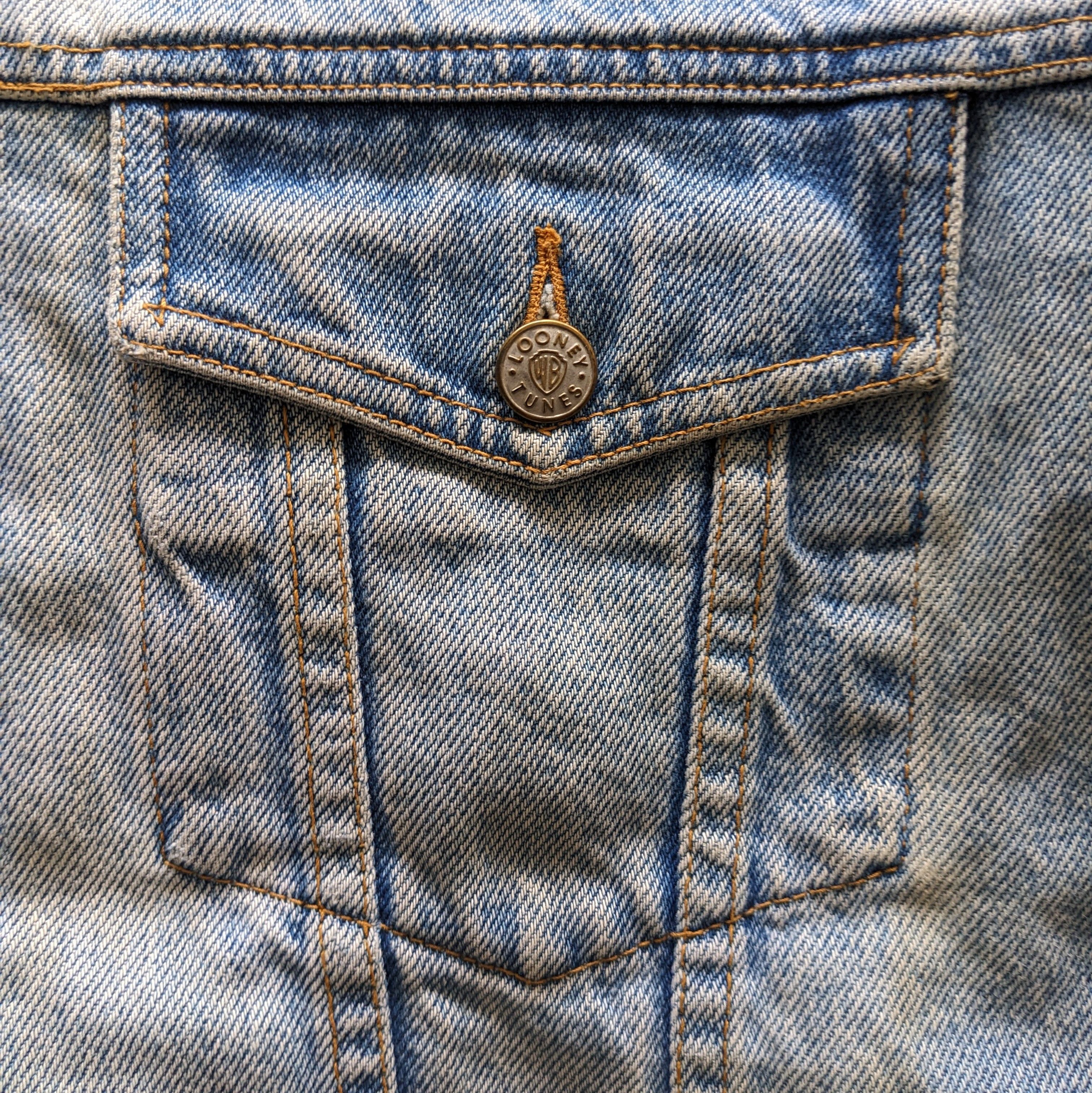 Vintage Vintage WARNER BROS American Company Denim Jacket Size US M / EU 48-50 / 2 - 5 Thumbnail