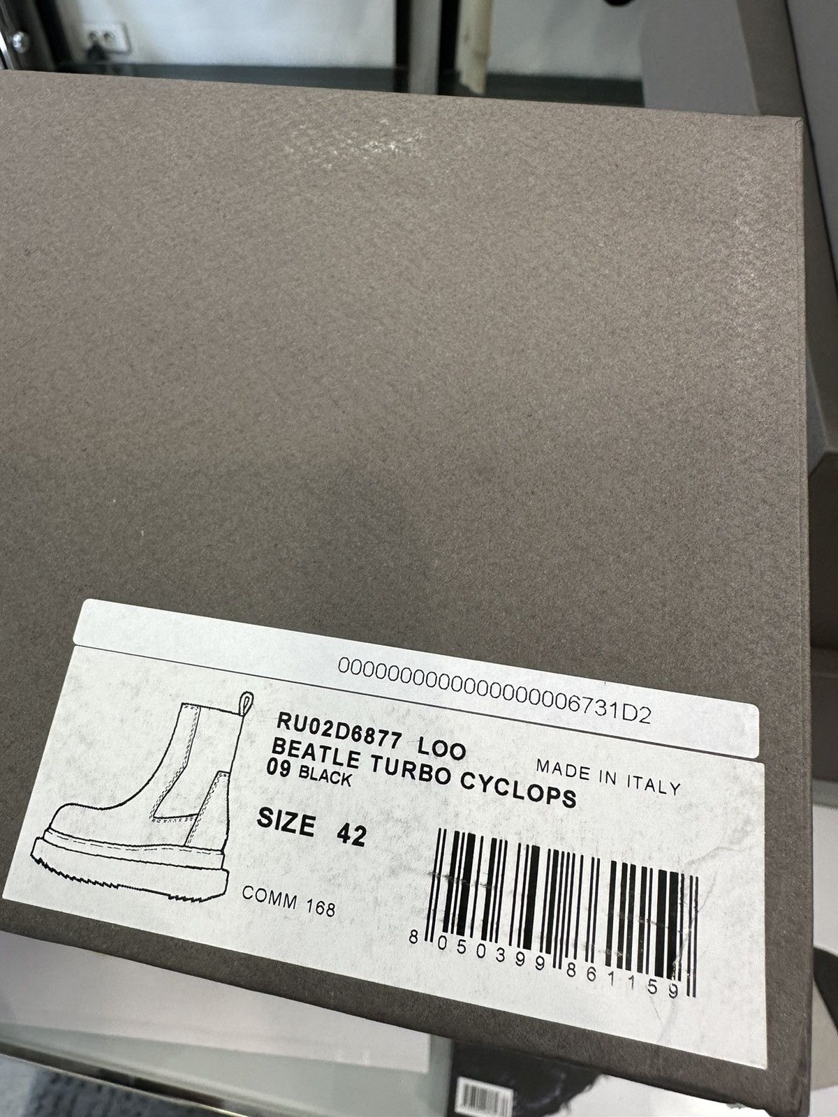 Rick Owens RICK OWENS - Beatle Turbo Cyclops Black Size US 9 / EU 42 - 7 Thumbnail