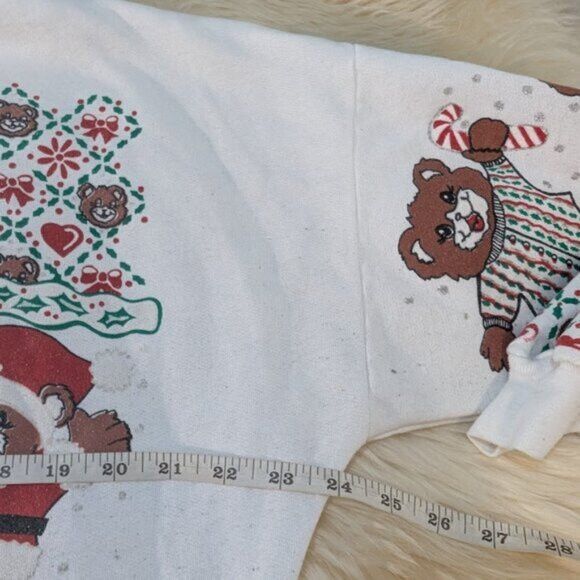 Vintage Vintage Teddy Bear Festive Crewneck Sweater Size Small Size S / US 4 / IT 40 - 3 Thumbnail