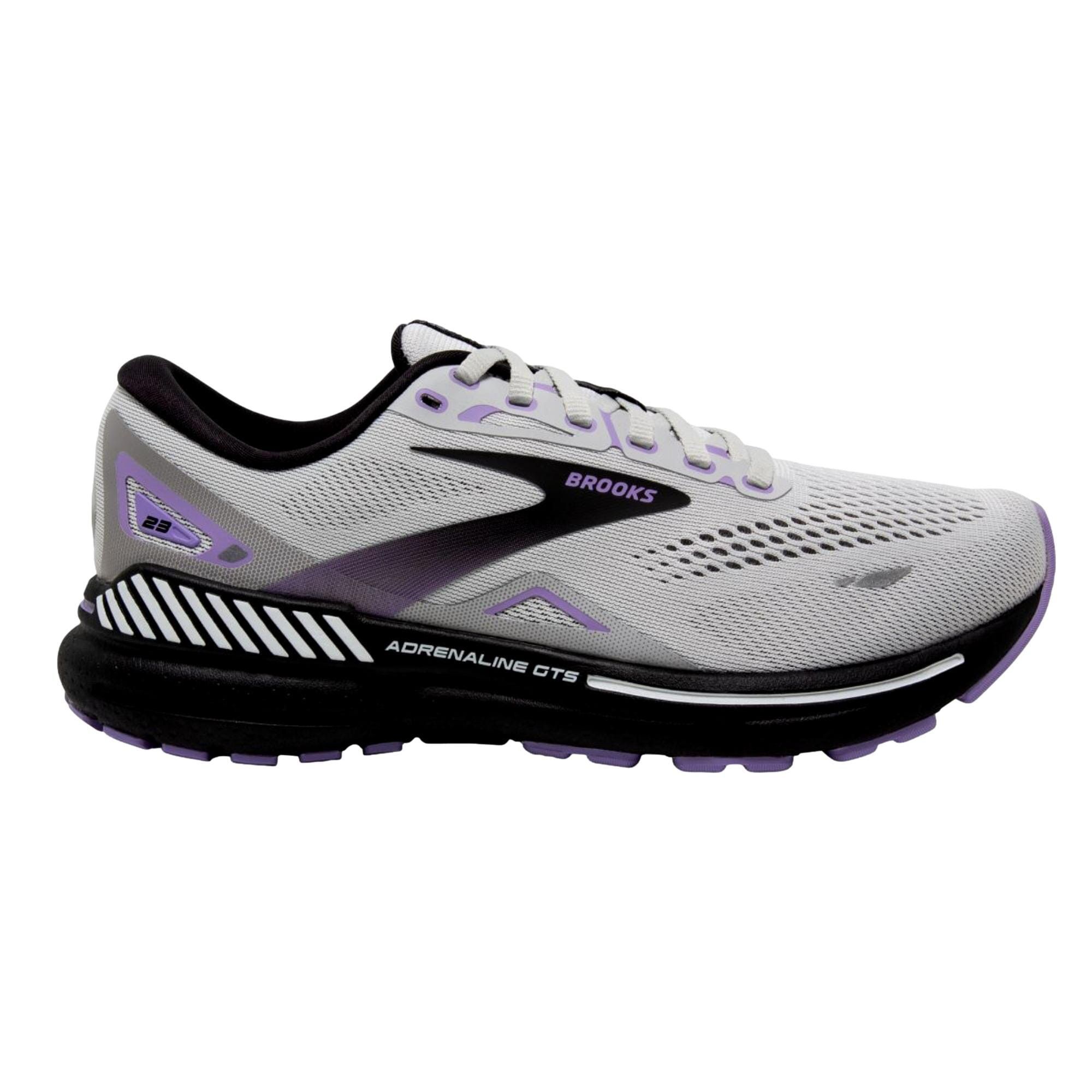 Brooks Adrenaline GTS 23 Grey / Black / Purple 120381 1B 039 Size US 5.5 / IT 35.5 - 1 Thumbnail