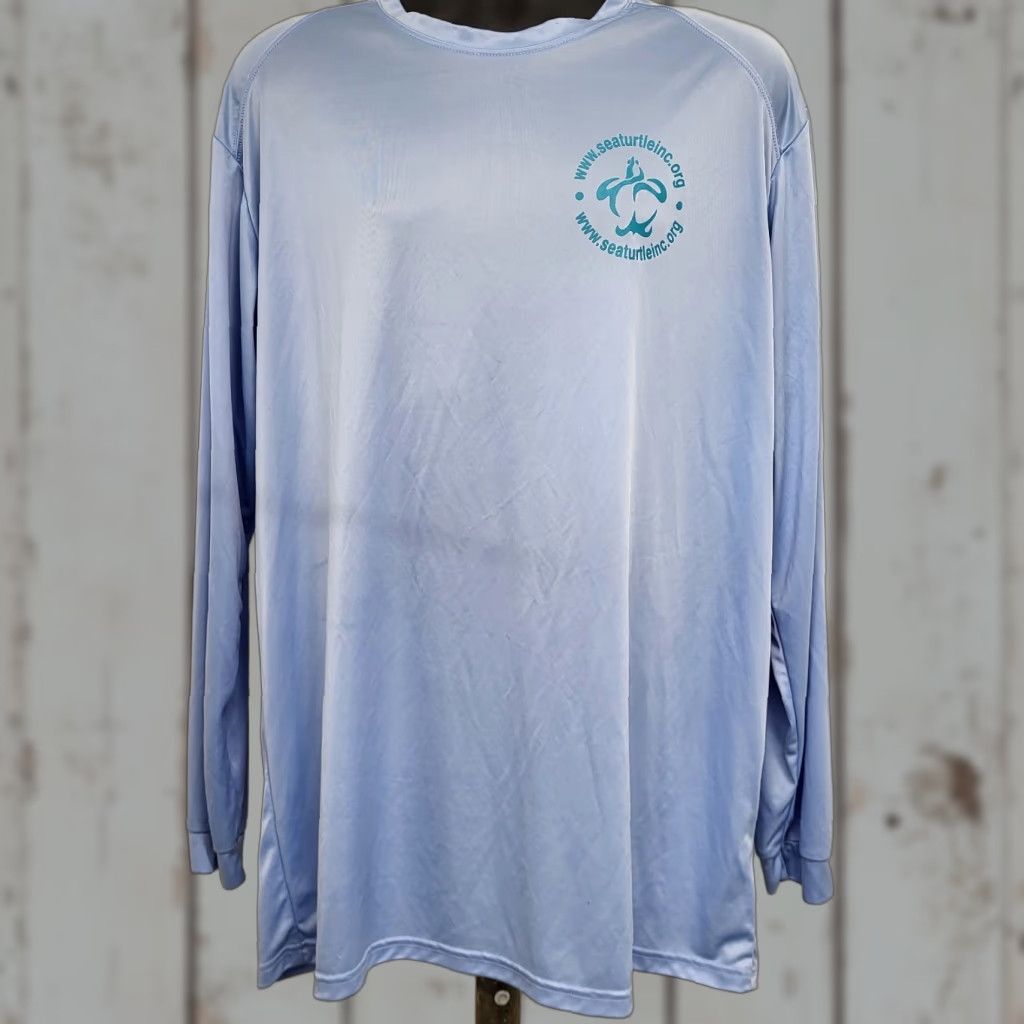 Vintage Sea Turtle Inc Shirt Mens 2XL Blue South Padre Island Texas Performance UPF 50 Size US XXL / EU 58 / 5 - 1 Thumbnail