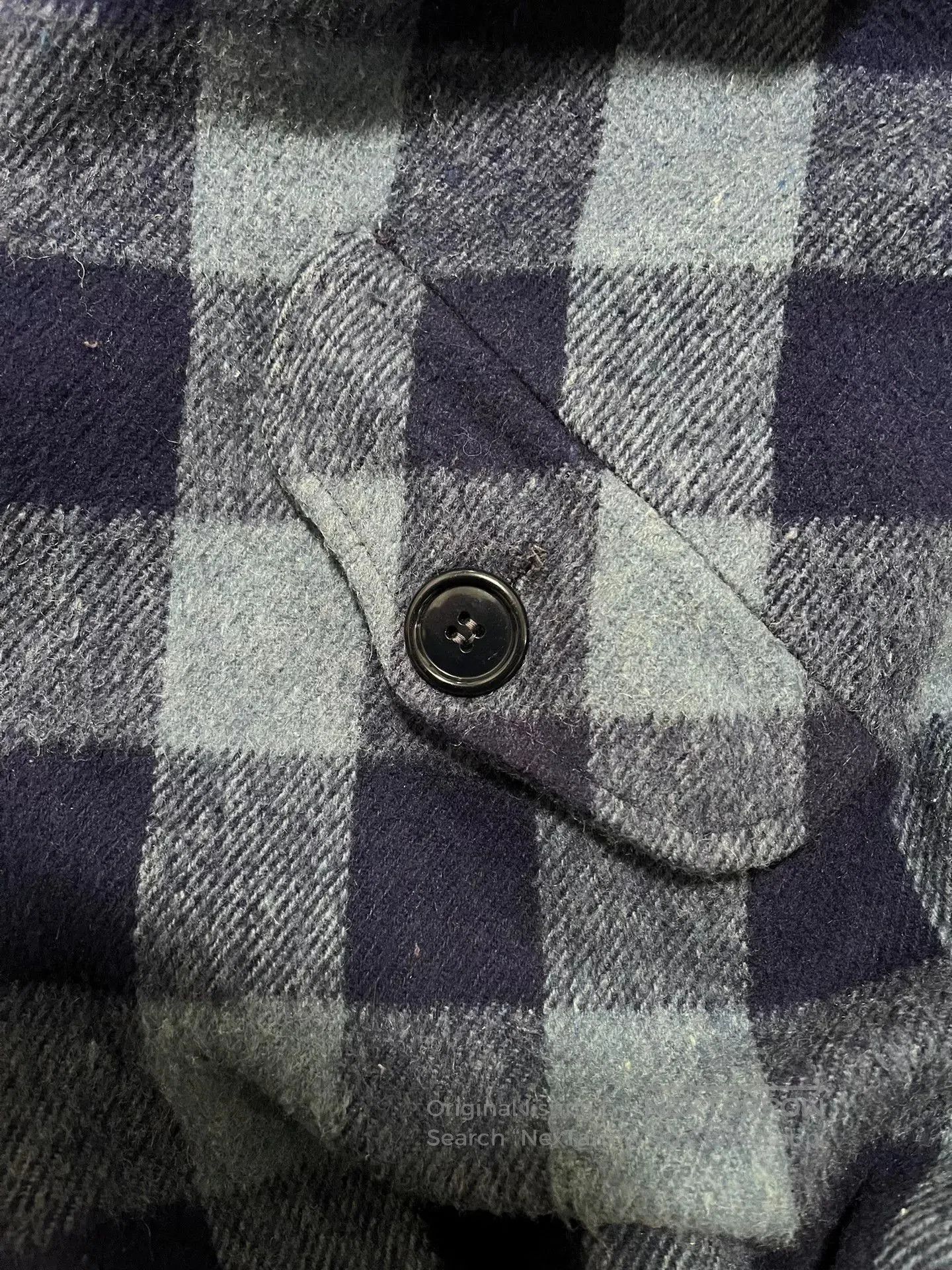 Vintage 80s Vintage Blue Plaid Wool Jacket. Size US M / EU 48-50 / 2 - 5 Thumbnail