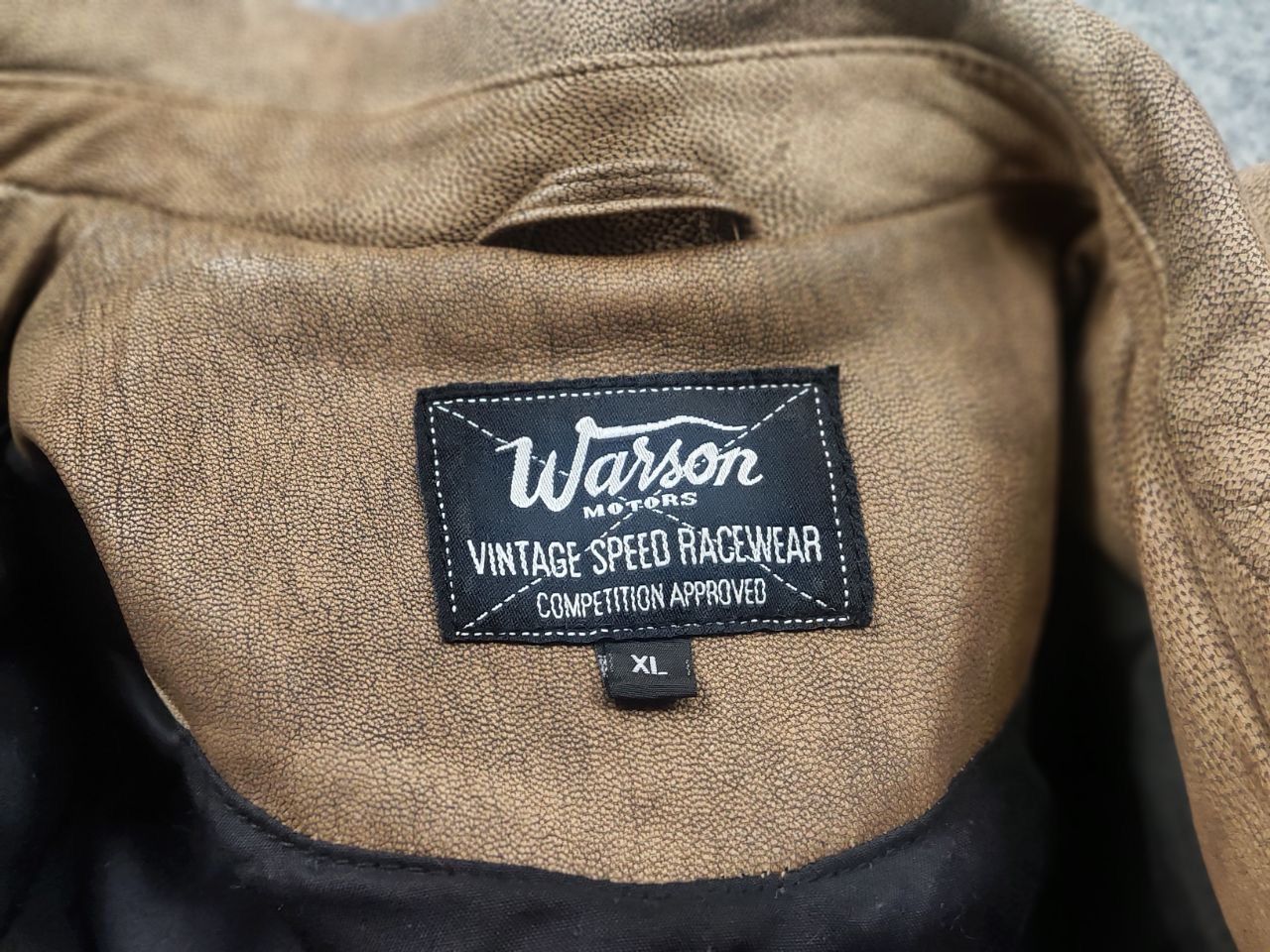 Vintage Vintage Warson Police Perfecto Lamb leather Zip Tan jacket Size L / US 10 / IT 46 - 19 Thumbnail