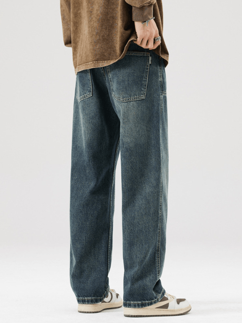 Japanese Brand American retro men's loose patchwork pocket jeans Size US 32 / EU 48 - 4 Thumbnail