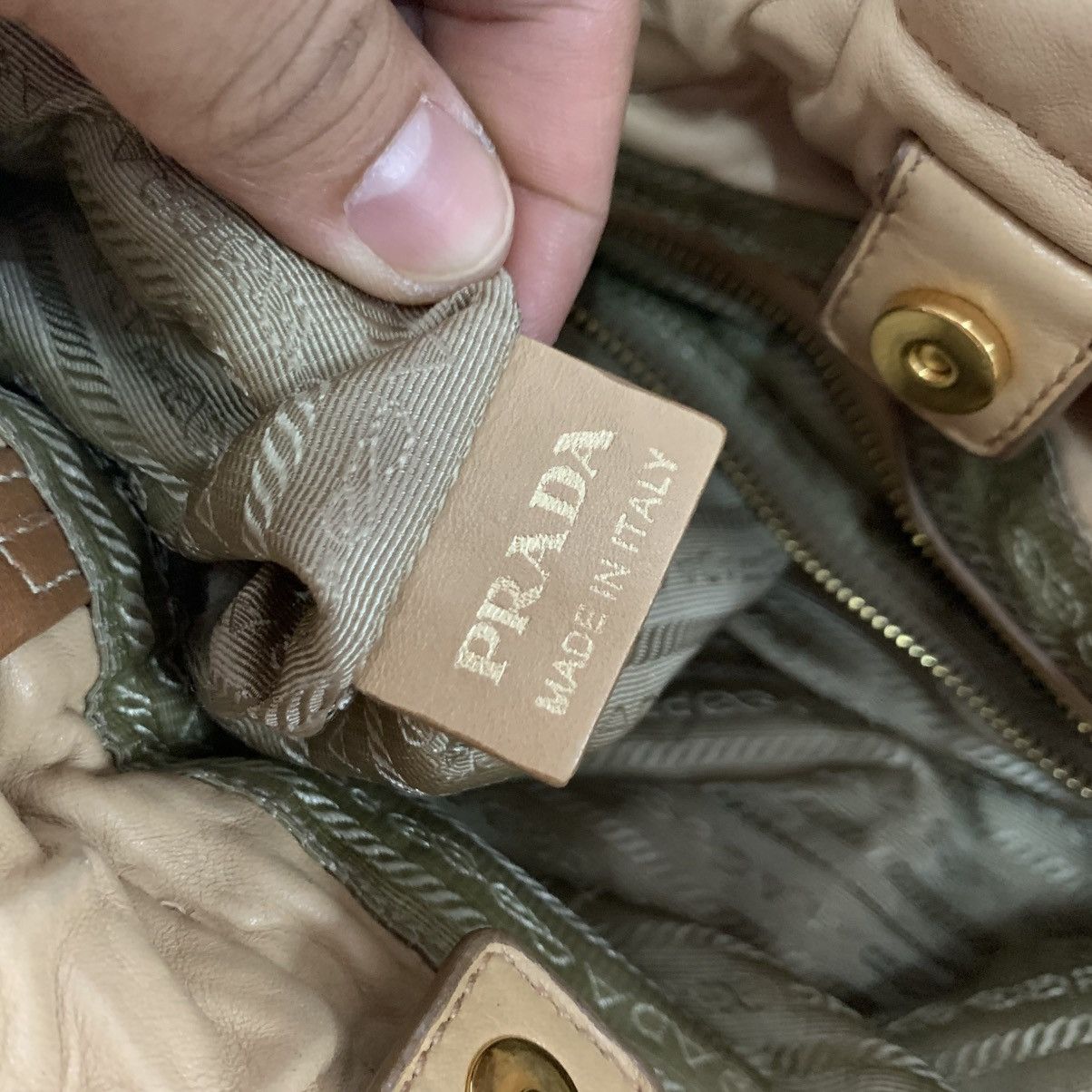 Prada Prada Leather Shoulder Bag Size ONE SIZE - 12 Thumbnail