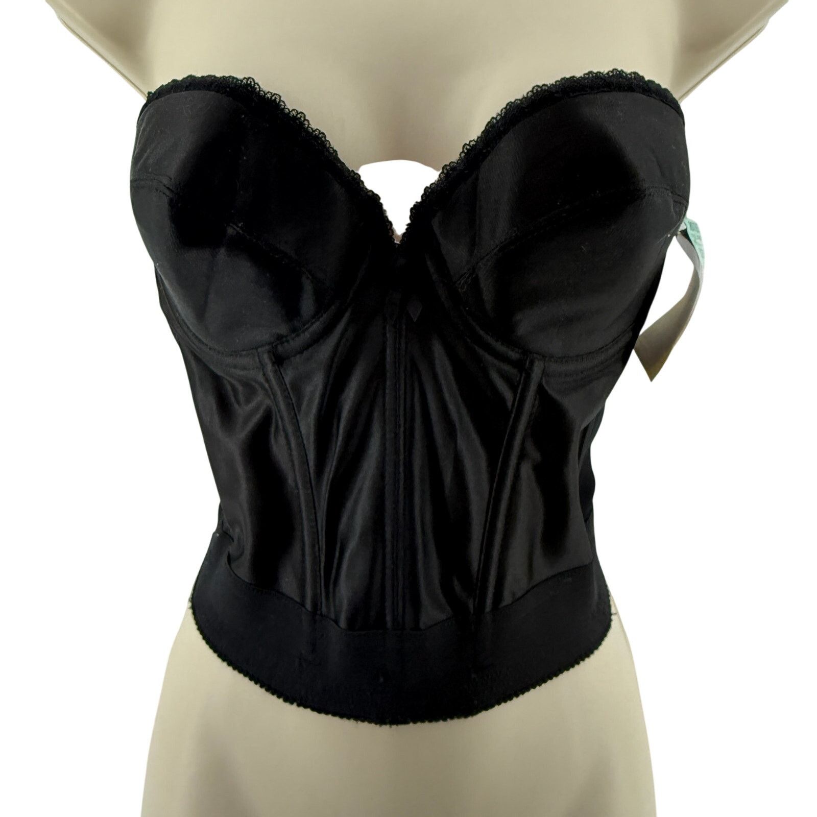 Vintage Vintage Backless by Smoothie Longline Bra Size 36B Black Size ONE SIZE - 1 Thumbnail