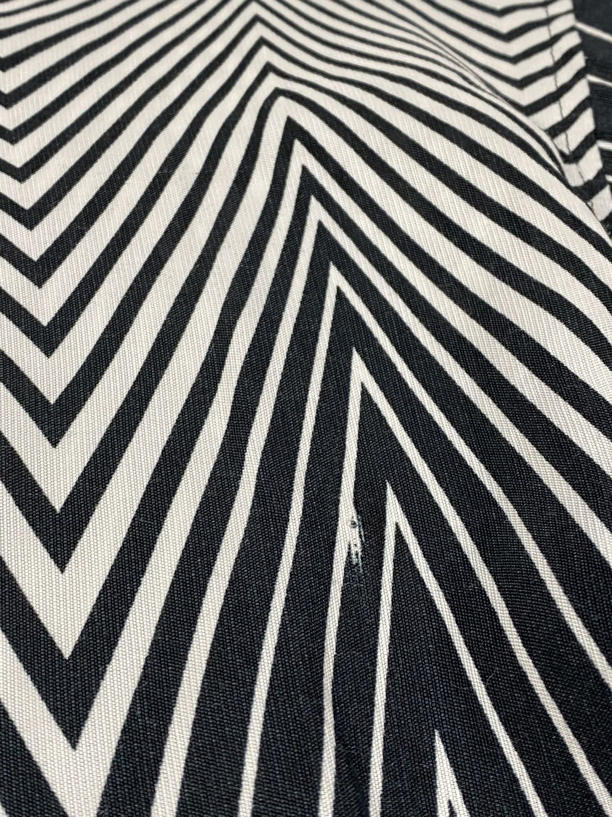 Vintage Y2K Black White Zig Zag Lines Basic Abstract Party Shirt Size US L / EU 52-54 / 3 - 12 Thumbnail