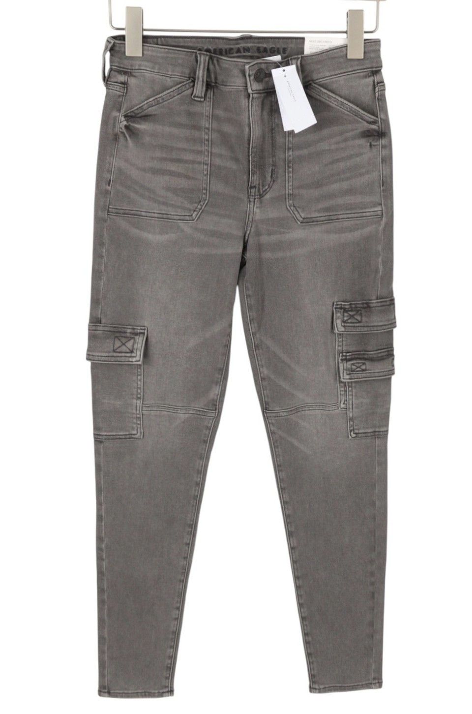 American Eagle Outfitters HI-RISE JEGGING W27 Smoked Grey Jeans 88896 Size 27" / US 4 / IT 40 - 2 Thumbnail