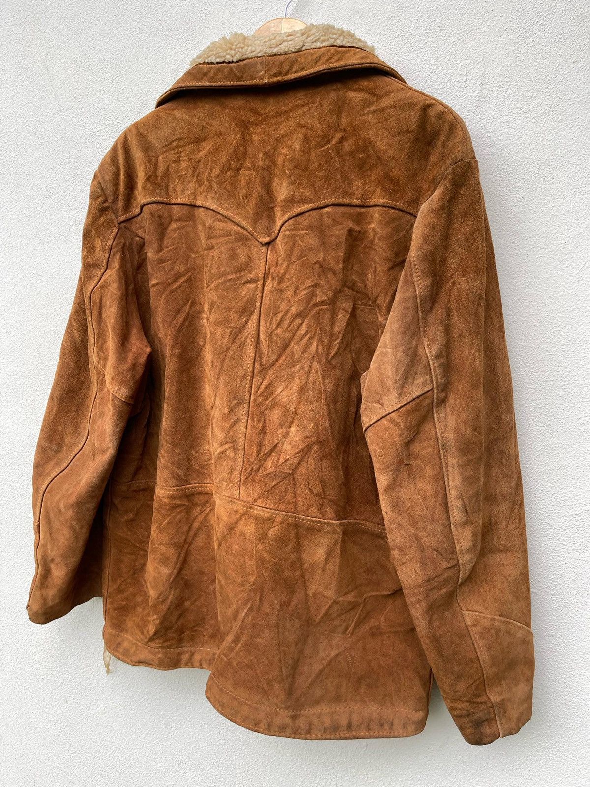 Schott × Vintage × Western Rise Vintage 90s Schott N.Y.C Western Shearling Leather Jacket Size US L / EU 52-54 / 3 - 11 Thumbnail