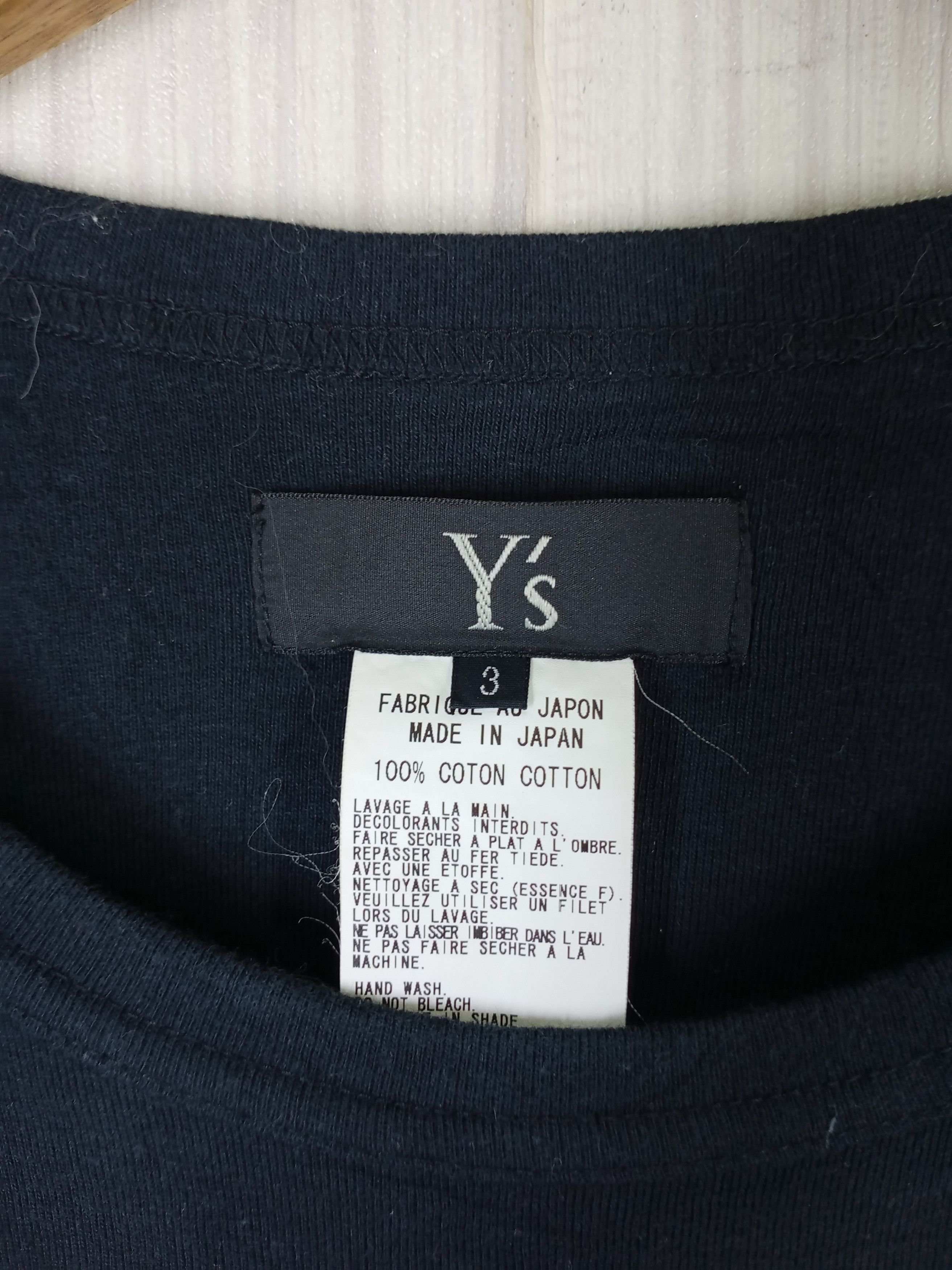 Yohji Yamamoto Rare Vintage Yohji Yamamoto Y's Tee Size S / US 4 / IT 40 - 6 Thumbnail