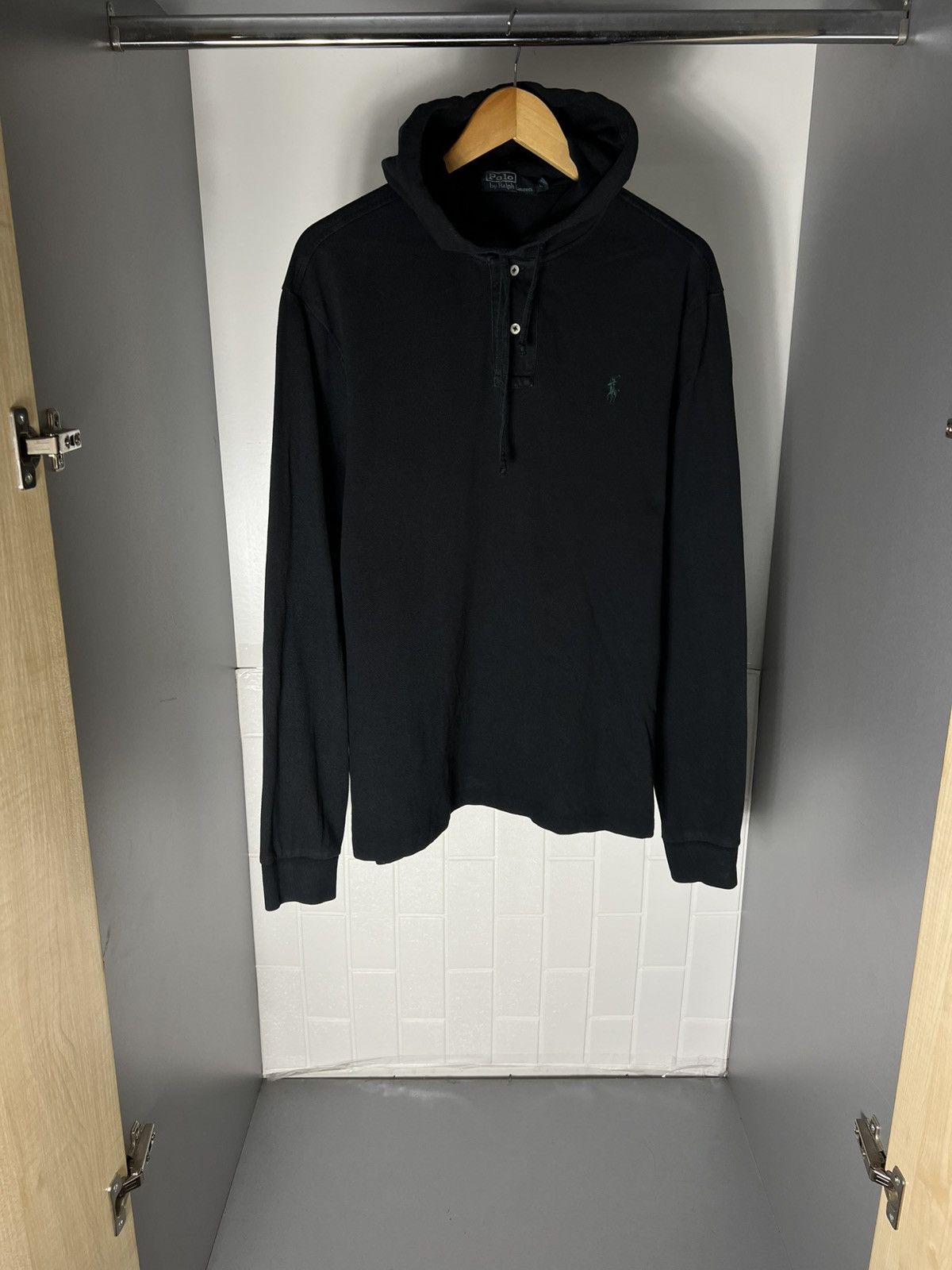 Polo Ralph Lauren VINTAGE POLO RALPH LAUREN HOODIE RETRO DESIGNER CASUAL 90s Size US L / EU 52-54 / 3 - 2 Thumbnail