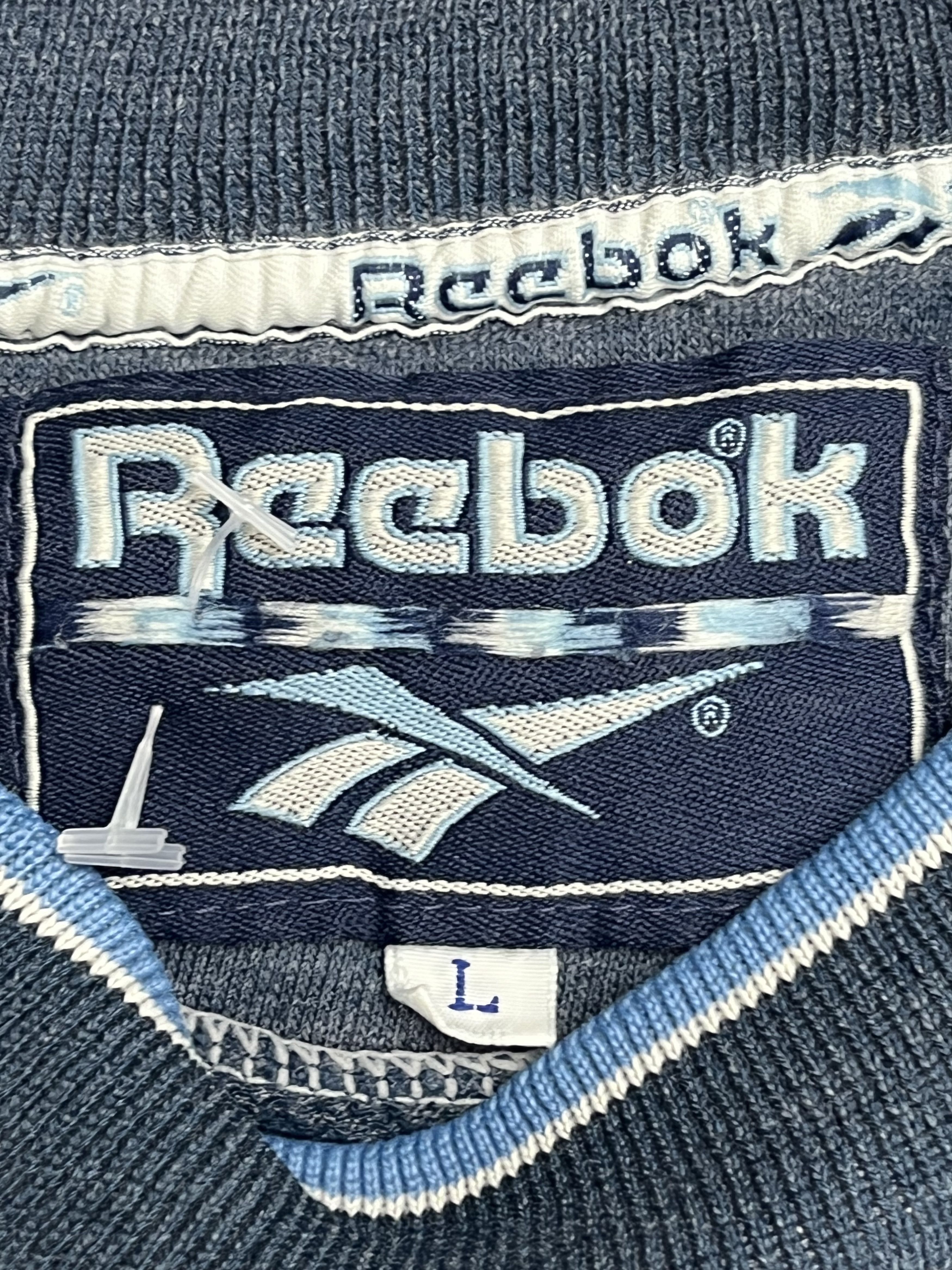 Reebok Reebok Vintage Sweatshirt Embroidered Big Logo Size US L / EU 52-54 / 3 - 3 Thumbnail