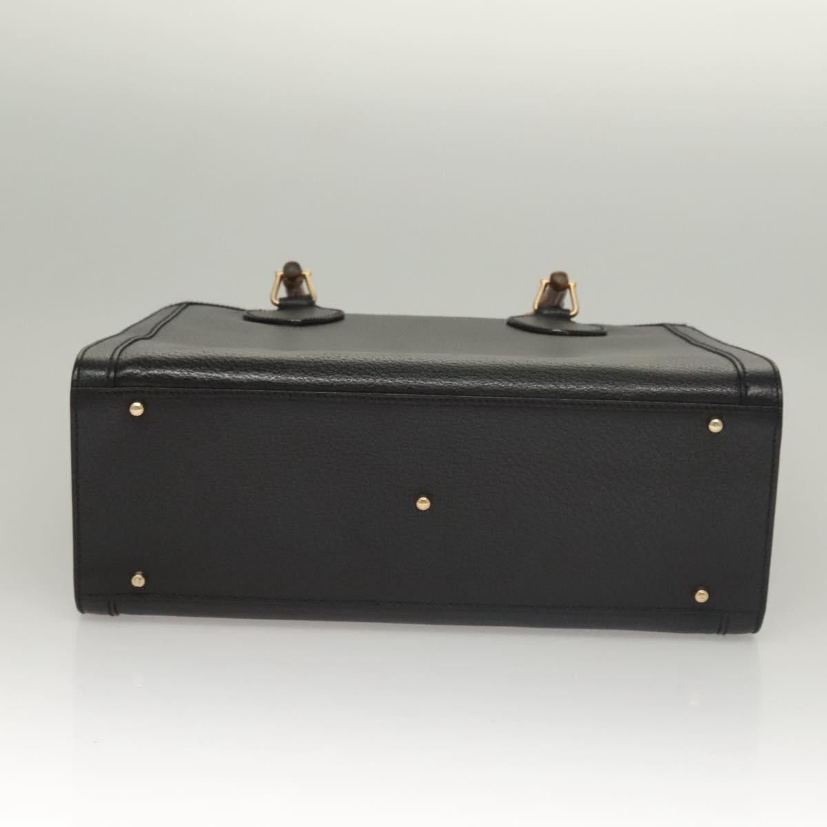 Gucci GUCCI Bamboo Hand Bag Leather Black Gold 002 002 Size ONE SIZE - 9 Thumbnail