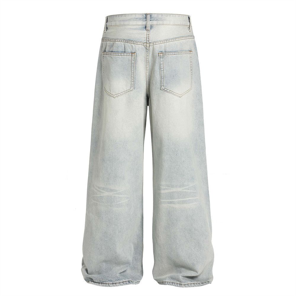 Japanese Brand × Jean American cleanfit retro loose washed distressed jeans Size US 32 / EU 48 - 3 Thumbnail