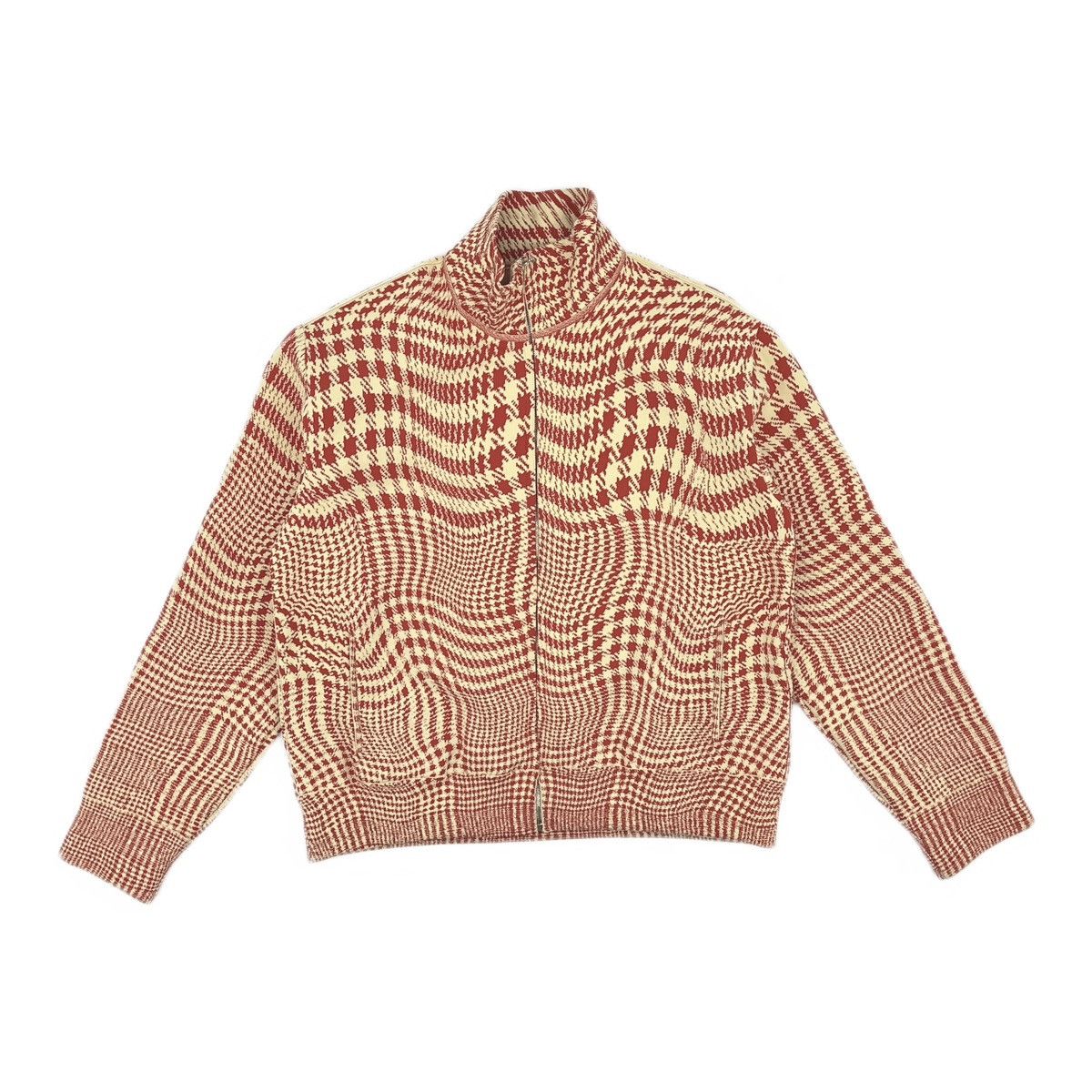 Burberry Burberry Warped Houndstooth Nylon Blend Track Jacket. Size US L / EU 52-54 / 3 - 1 Thumbnail