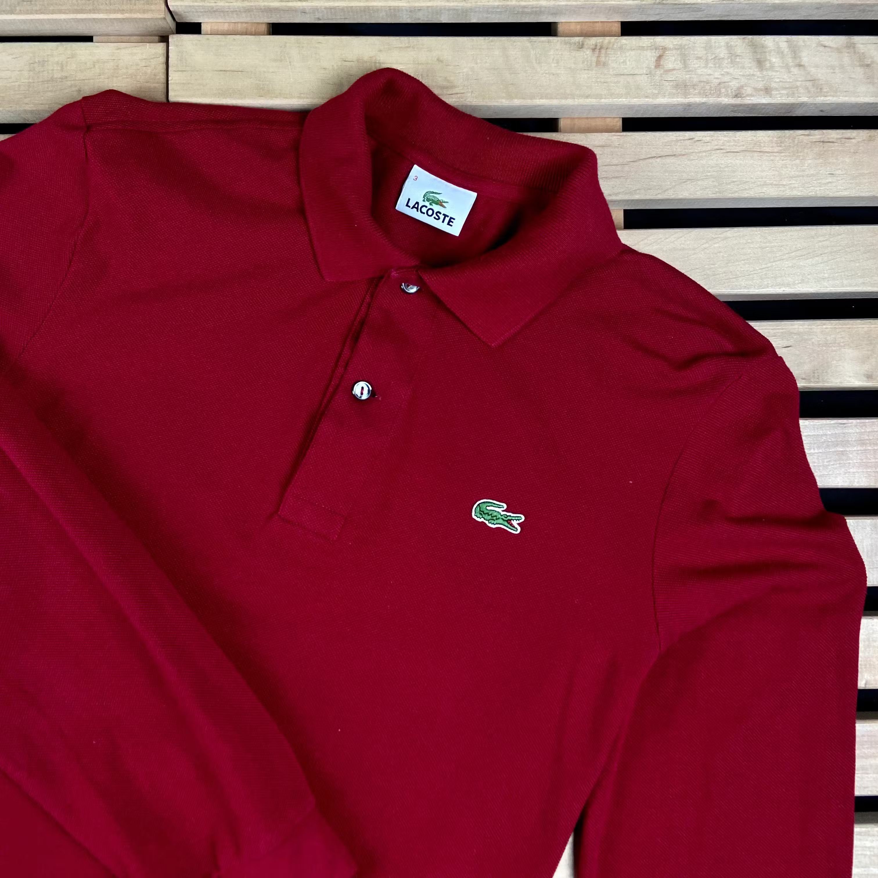 Lacoste × Vintage Mens Polo Long Sleeve Sweatshirt Lacoste Vintage Size M Size US M / EU 48-50 / 2 - 2 Thumbnail