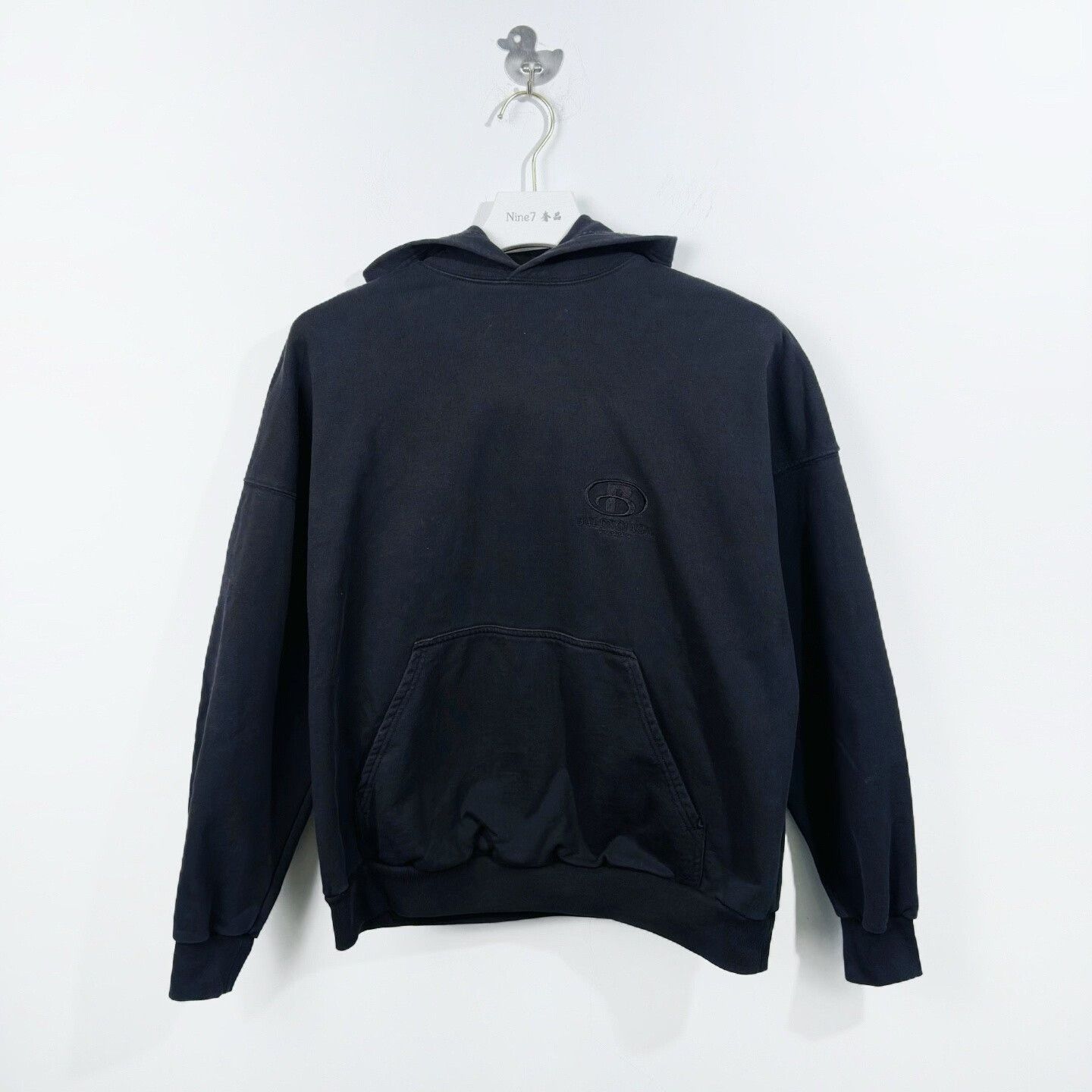 Balenciaga Balenciaga Black Logo Embroidered Hoodie Size US M / EU 48-50 / 2 - 1 Thumbnail