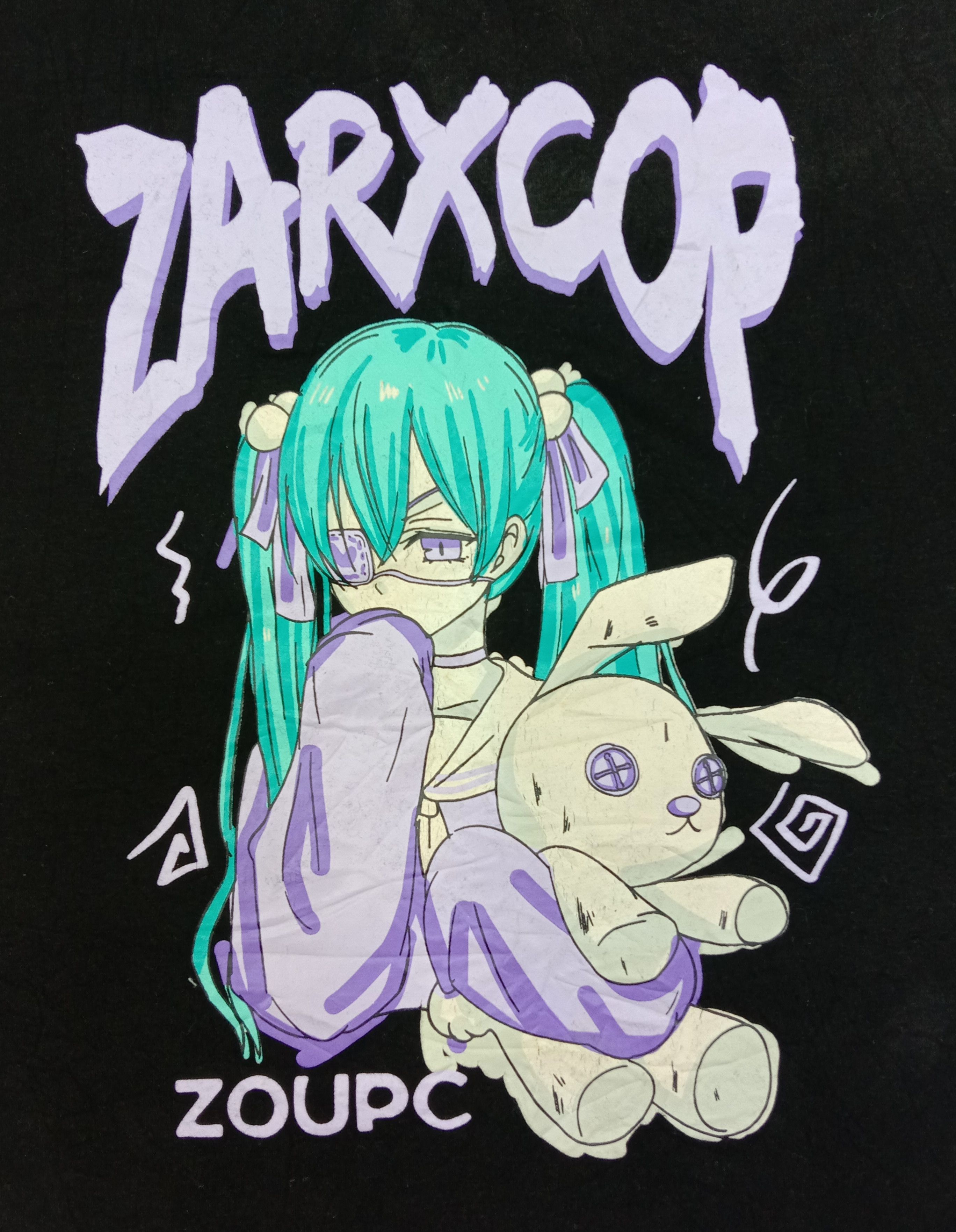Anime Anime Zarxcop Graphic T Shirt Size US L / EU 52-54 / 3 - 2 Thumbnail