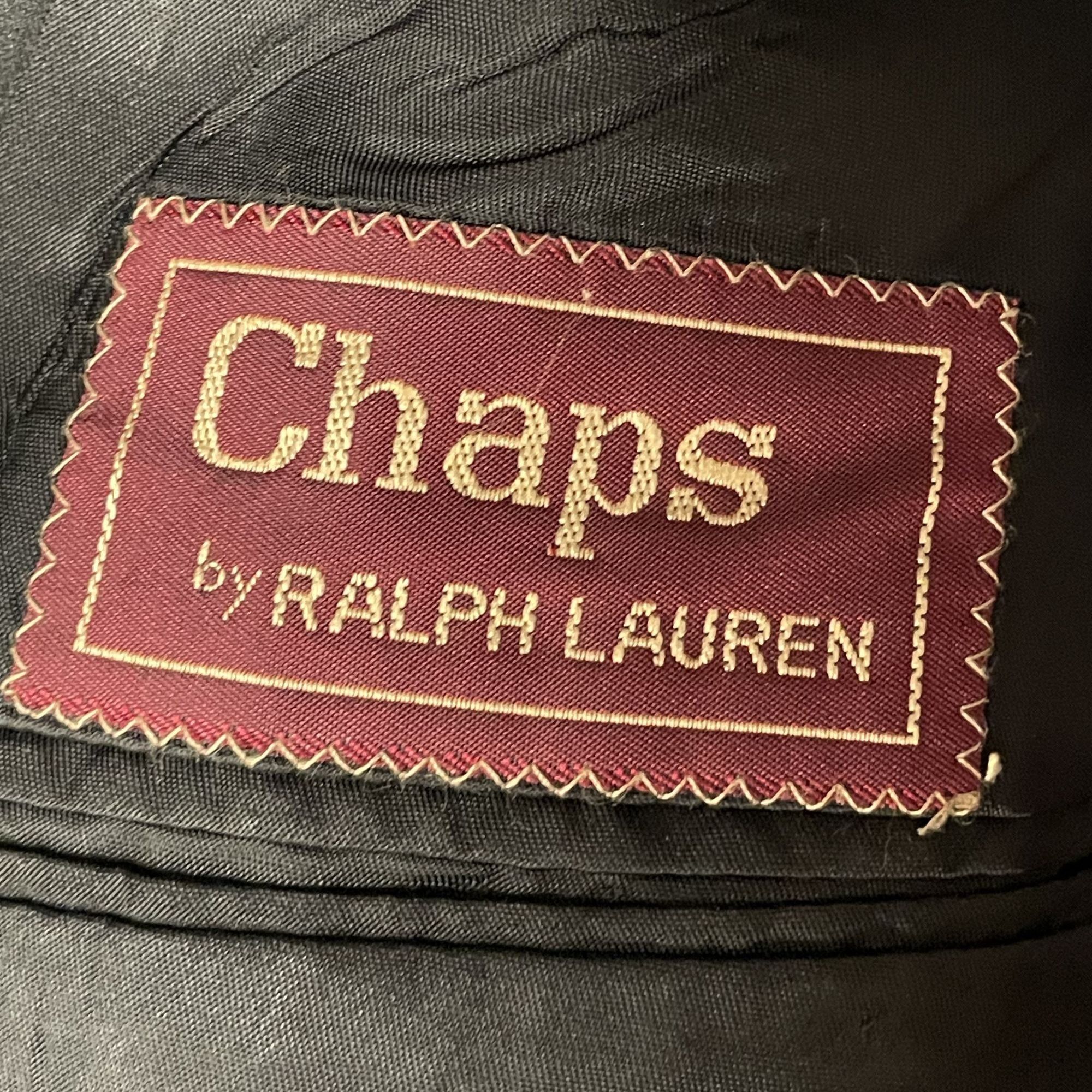 Chaps Ralph Lauren Vtg Chaps Ralph Lauren Formal Sport Coat SATIN Lapel Tux Size 40R - 6 Thumbnail
