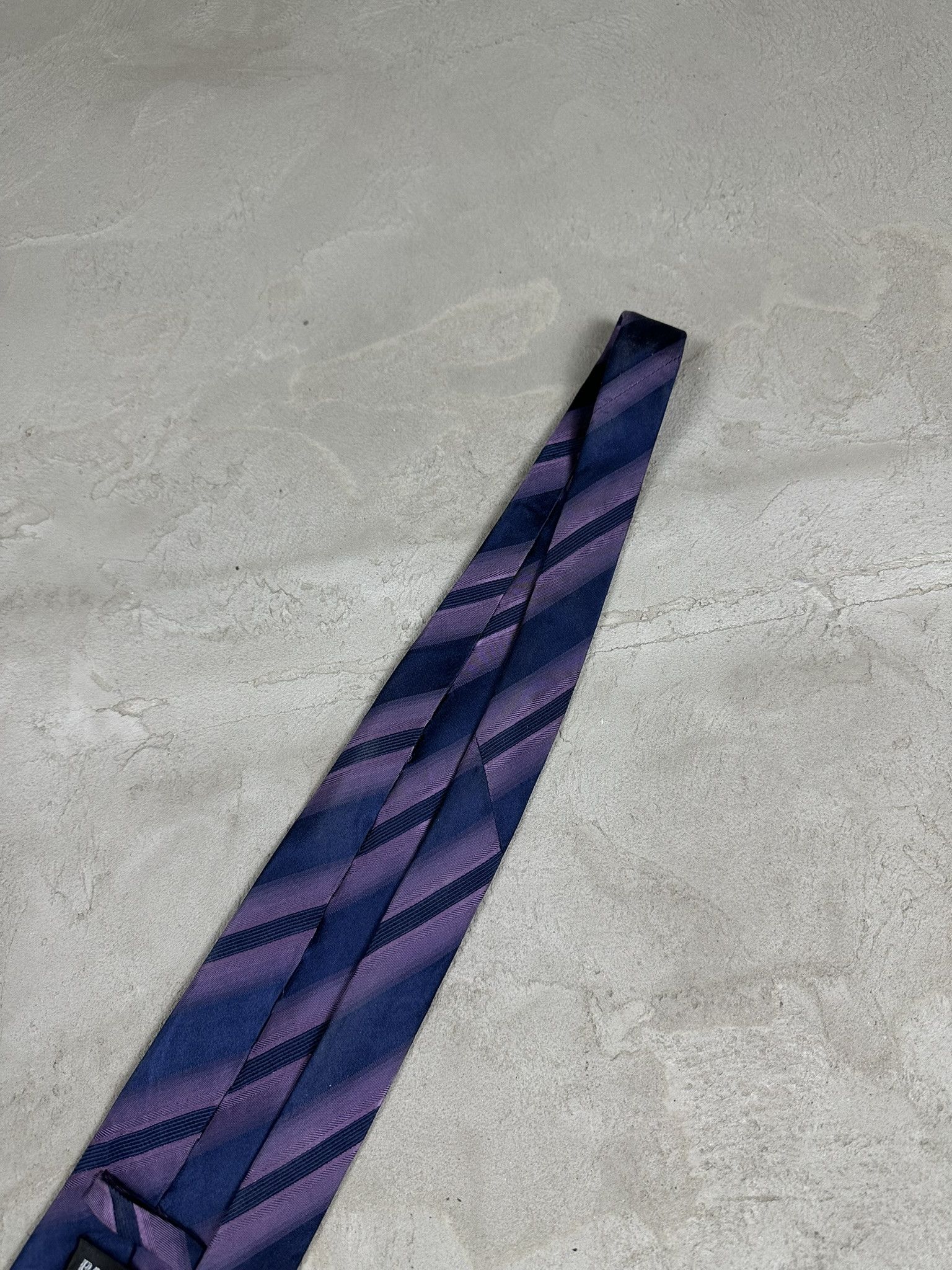 Balmain Vintage Balmain Silk Stripped Luxury Tie Size ONE SIZE - 7 Thumbnail