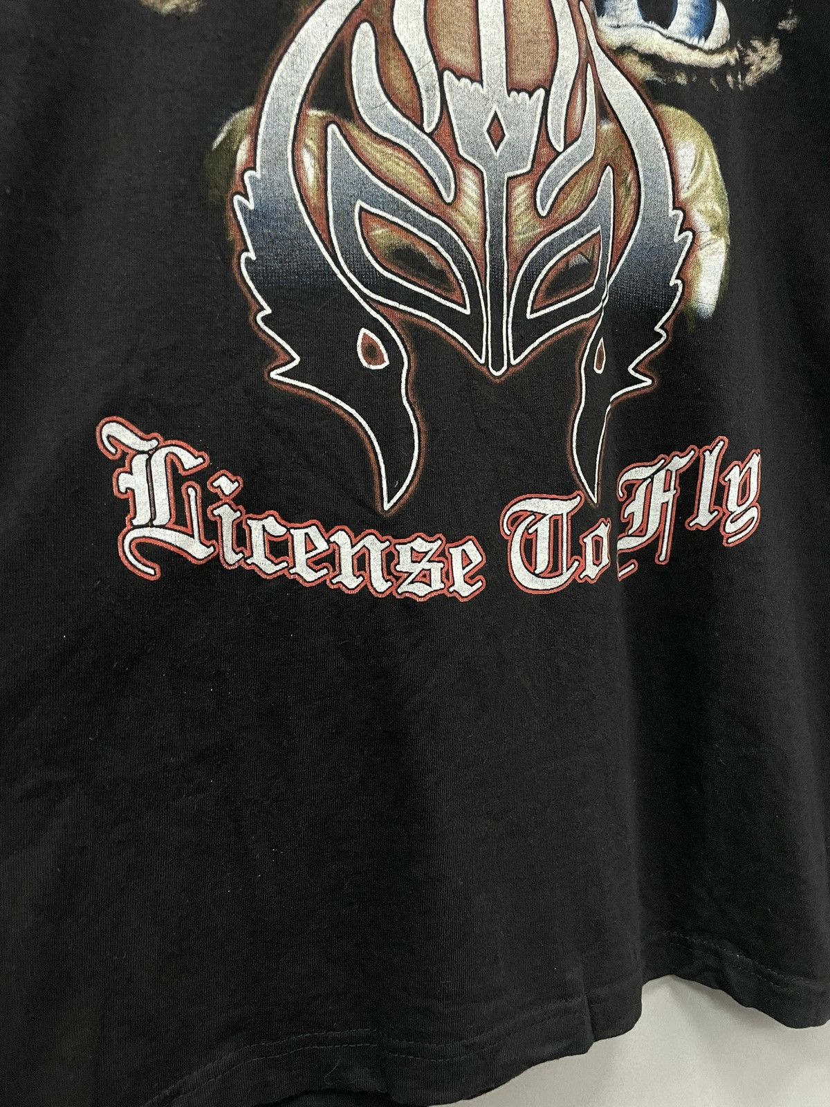WWE Vintage Rey Mysterio WWE License To Fly Y2K Graphic Tee 90s Size US L / EU 52-54 / 3 - 4 Thumbnail