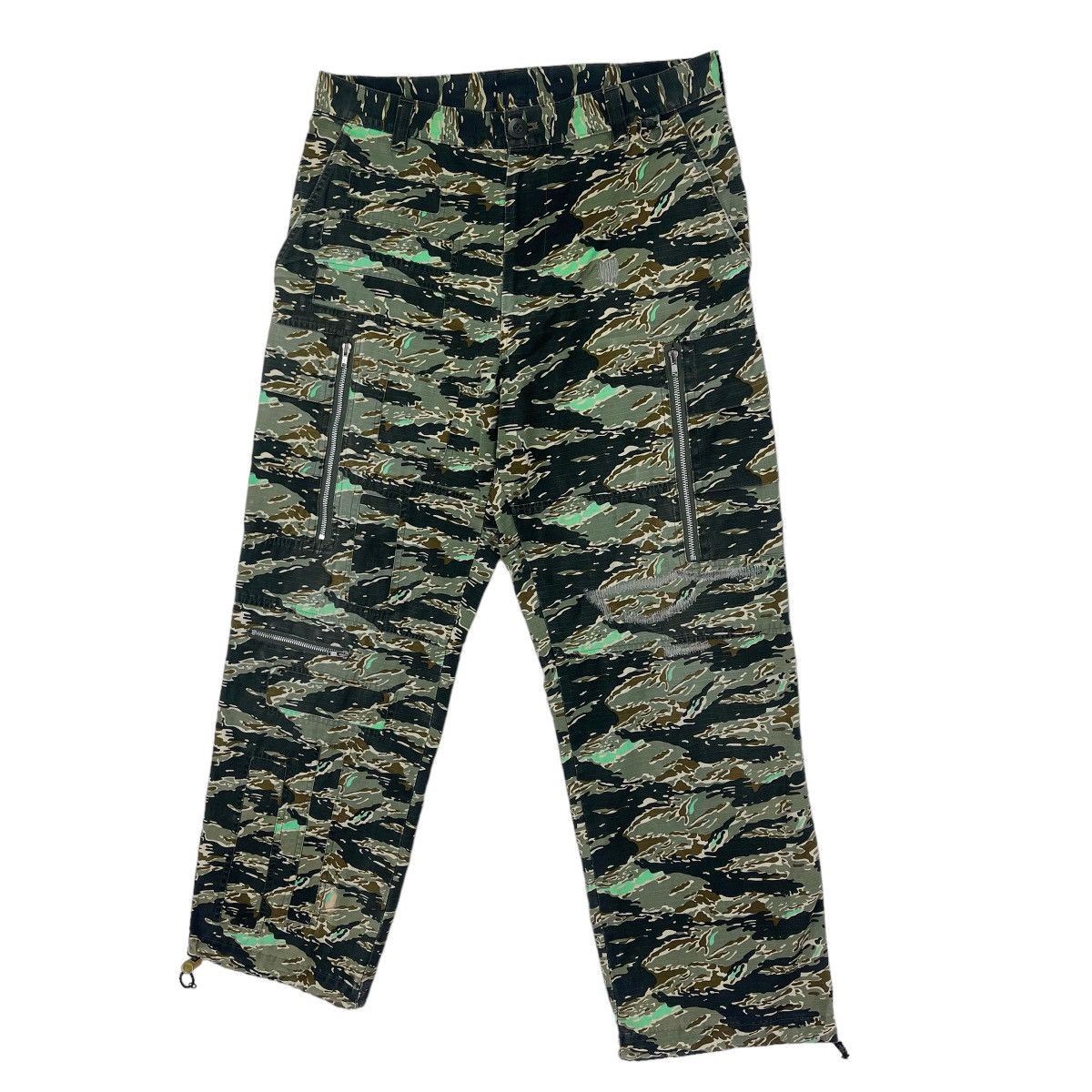 Undercover S/S01 Chaotic Discord Tiger Stripes Camo Cargo Size US 32 / EU 48 - 3 Thumbnail