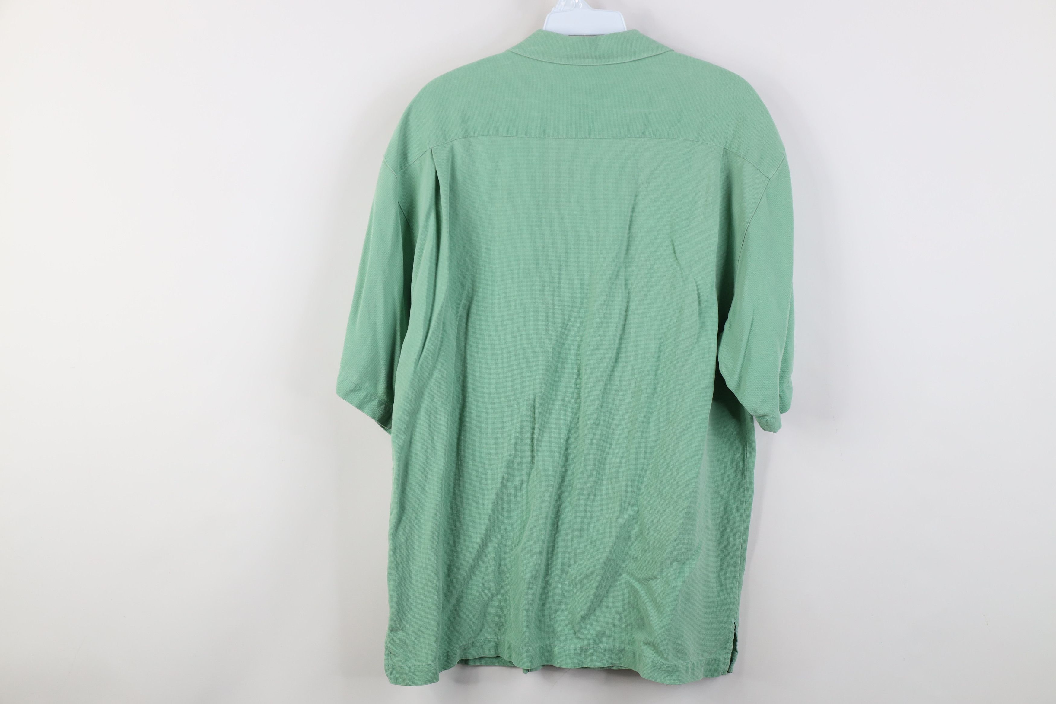 Tommy Bahama Vintage 90s Tommy Bahama Looped Collar Button Shirt Green Size US M / EU 48-50 / 2 - 14 Thumbnail