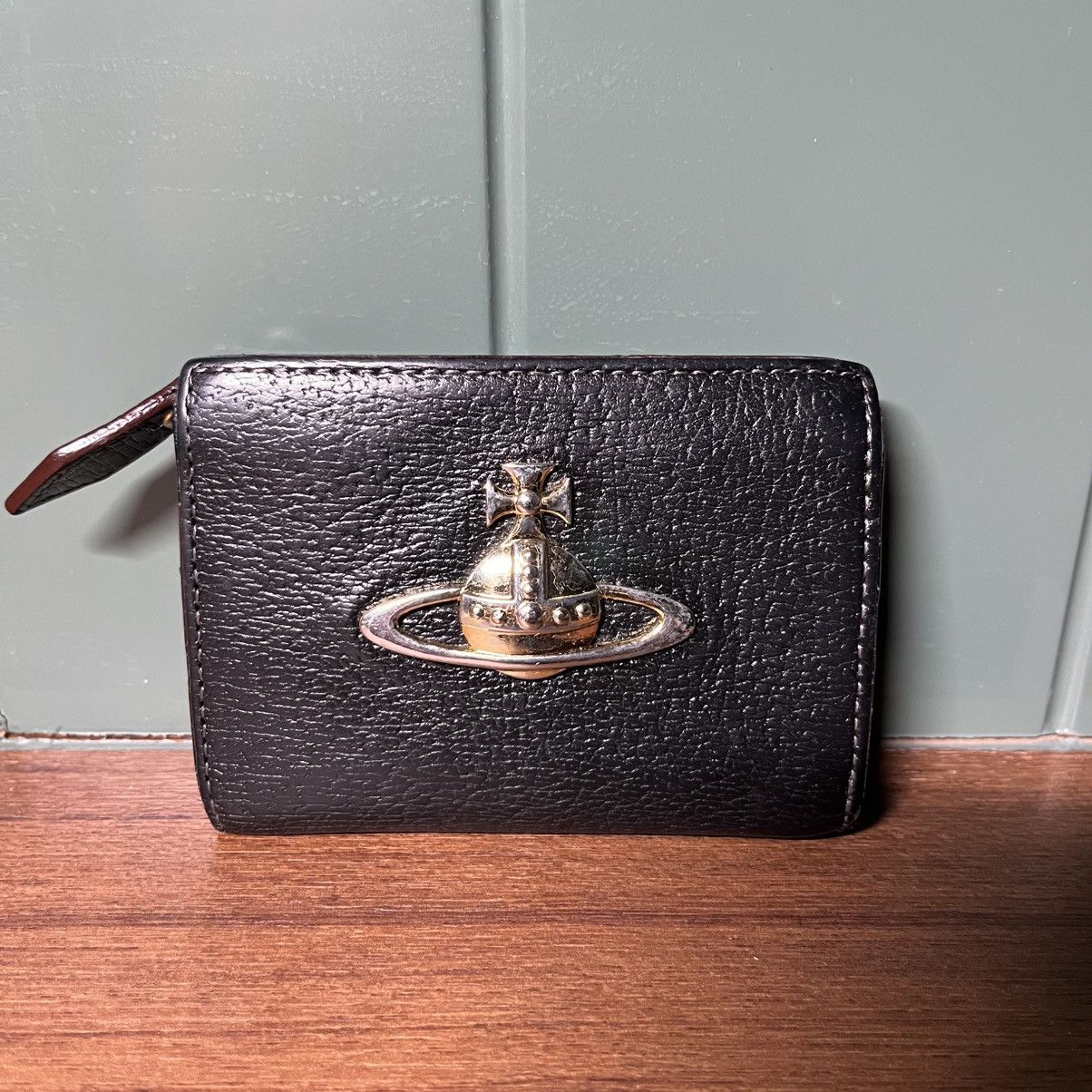 Vivienne Westwood VIVIENNE WESTWOOD Orb Logo Coin Case Black Leather Size ONE SIZE - 1 Thumbnail