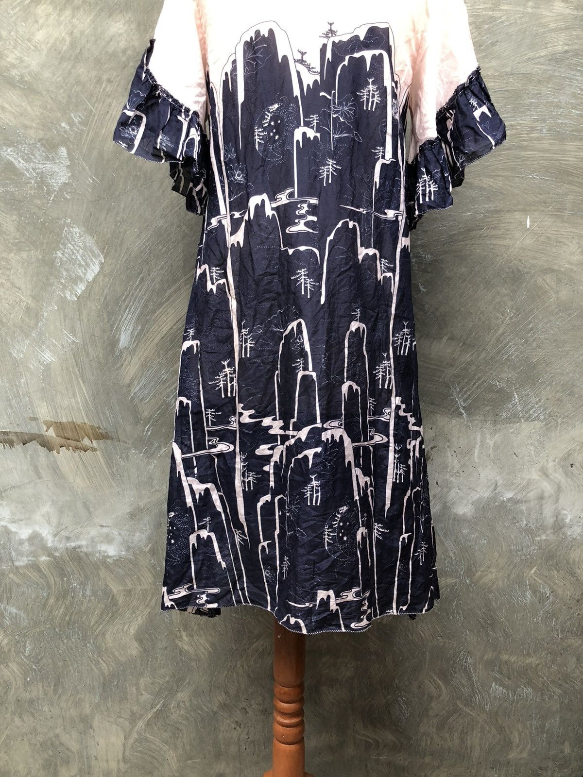 Vivienne Tam Vivienne Tam Zhangjiajie National Park Women Midi Dress Size M / US 6-8 / IT 42-44 - 6 Thumbnail