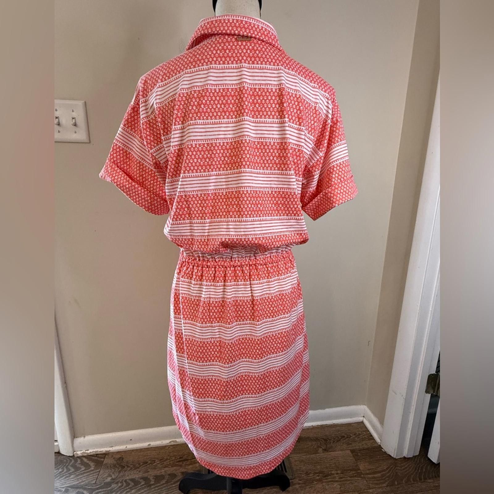 Other Cabana Life floral striped soft stretch midi short dress SM Size S / US 4 / IT 40 - 4 Thumbnail