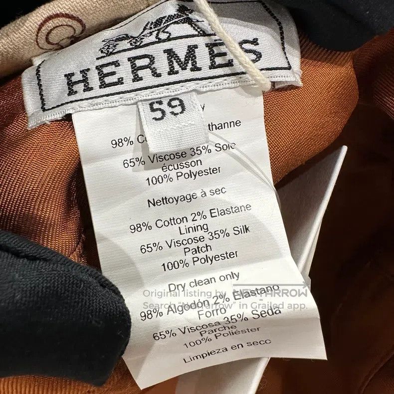 Hermes Hermes size 59 Full-print patterned beret Size ONE SIZE - 6 Thumbnail
