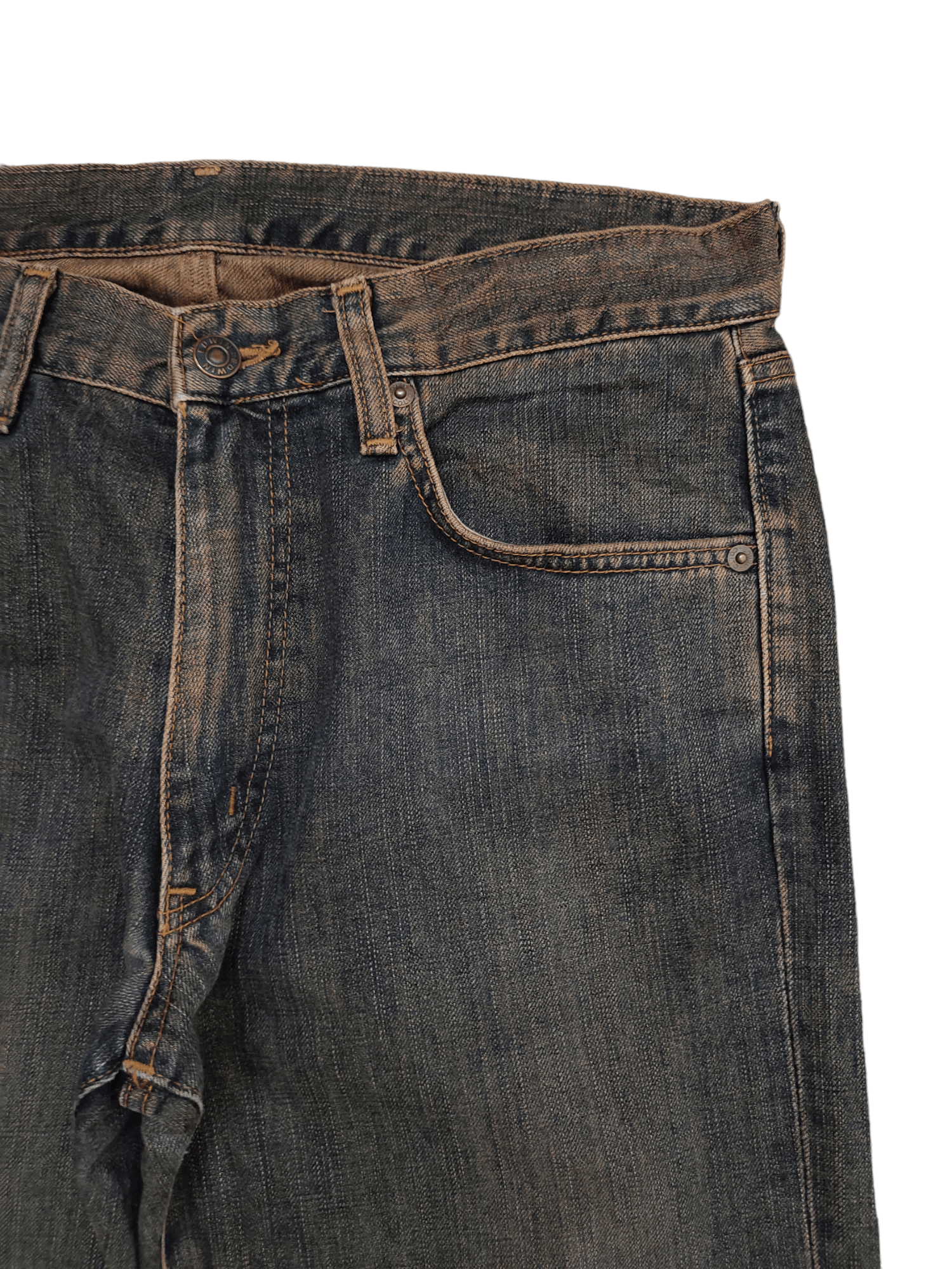 Hysteric Glamour × Undercover 1990s Edwin 503 Regular Rusty Denim Jeans Undercover Style Size US 33 - 3 Thumbnail