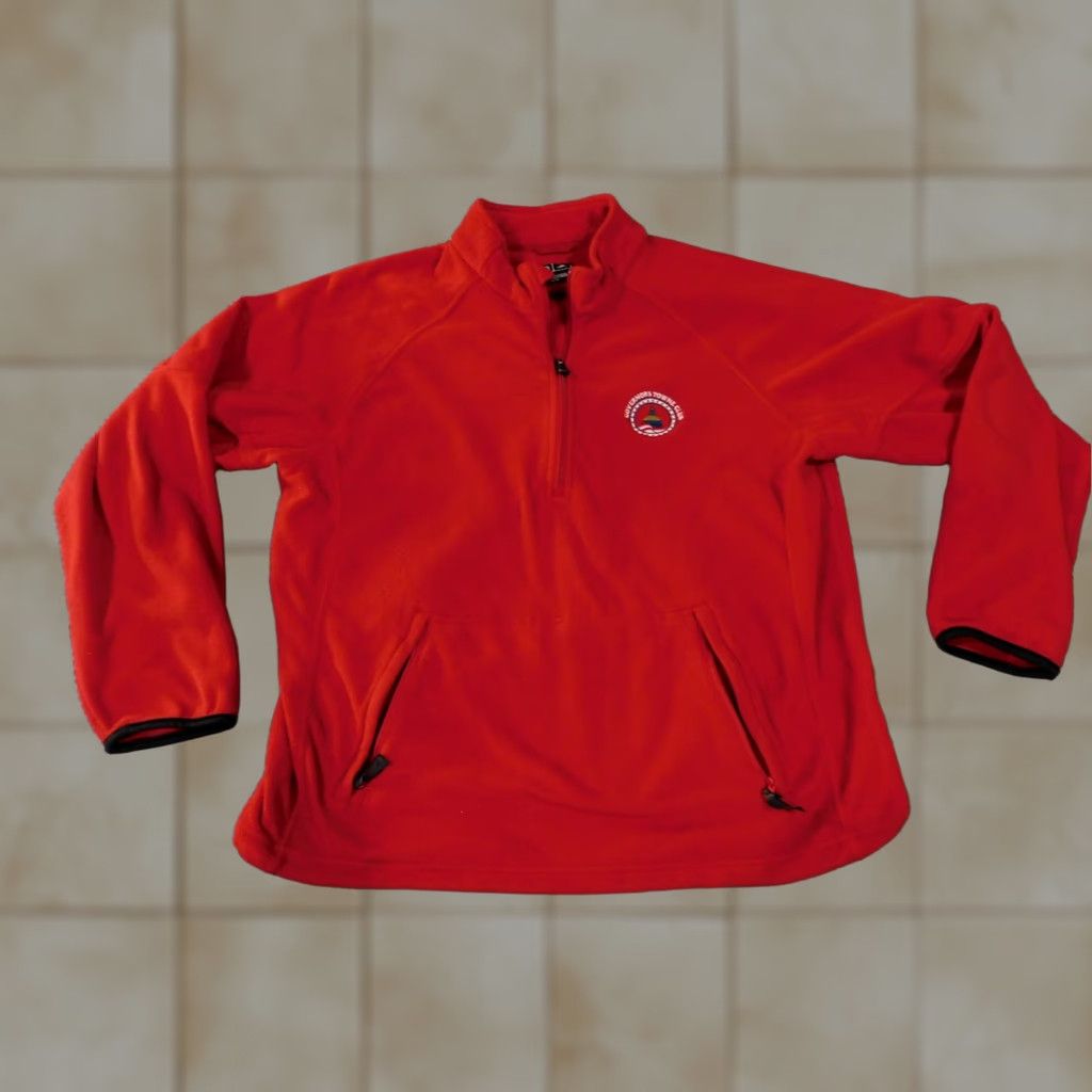 Adidas Adidas fleece pullover Mens L red quarter zip Governors Towne Club Sweatshirt Size US L / EU 52-54 / 3 - 1 Thumbnail