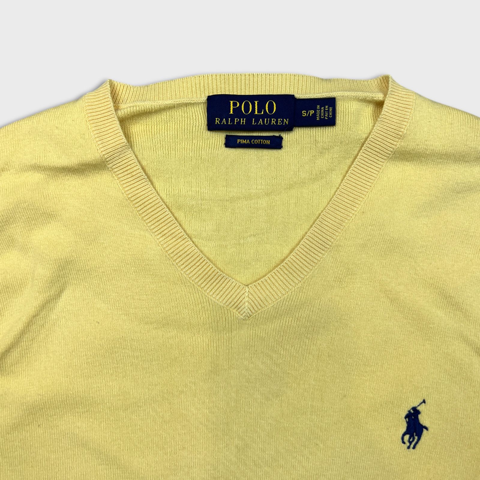Polo Ralph Lauren × Vintage Polo Ralph Lauren Sweater Small Pony Pullover V Neck Shirt Size US S / EU 44-46 / 1 - 2 Thumbnail