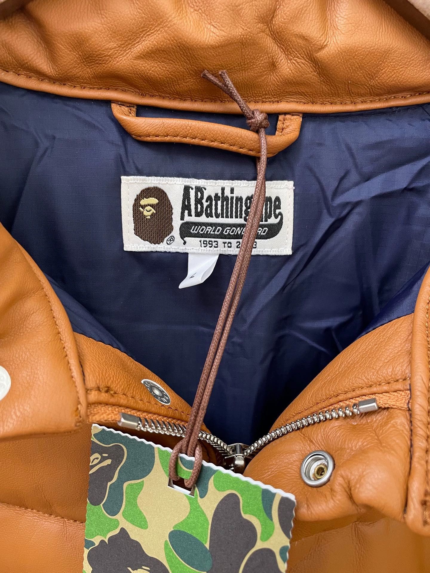 Bape BAPE Kimura Takuya Brown Sheepskin Down Jacket L Size US L / EU 52-54 / 3 - 3 Thumbnail