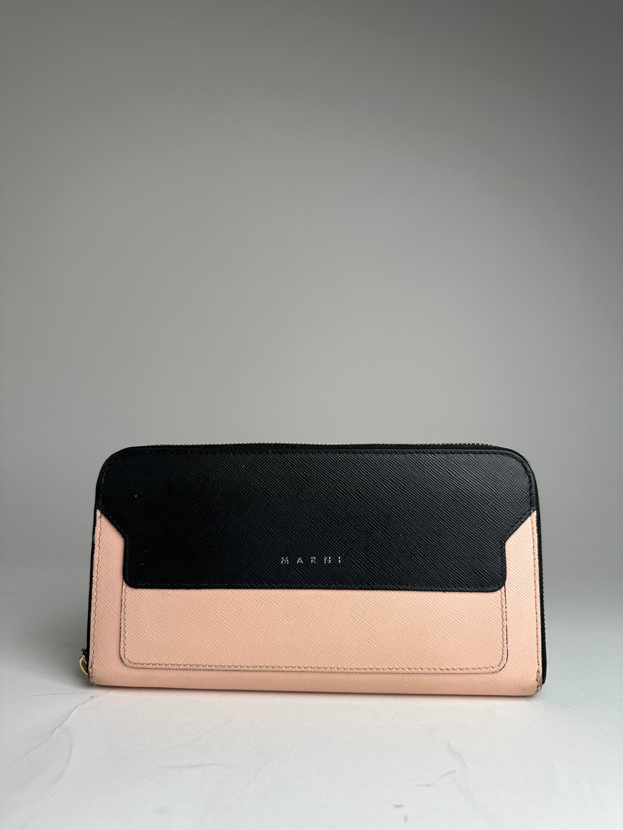 Marni Vintage Leather Wallet Rose Black Size ONE SIZE - 1 Thumbnail