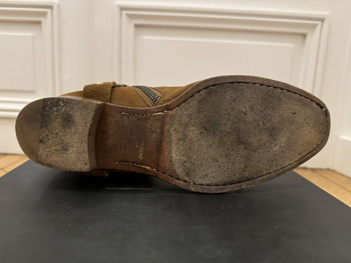 Hedi Slimane × Saint Laurent Paris Saint Laurent Wyatt Harness Boots in Ochre Size US 8.5 / EU 41-42 - 8 Thumbnail