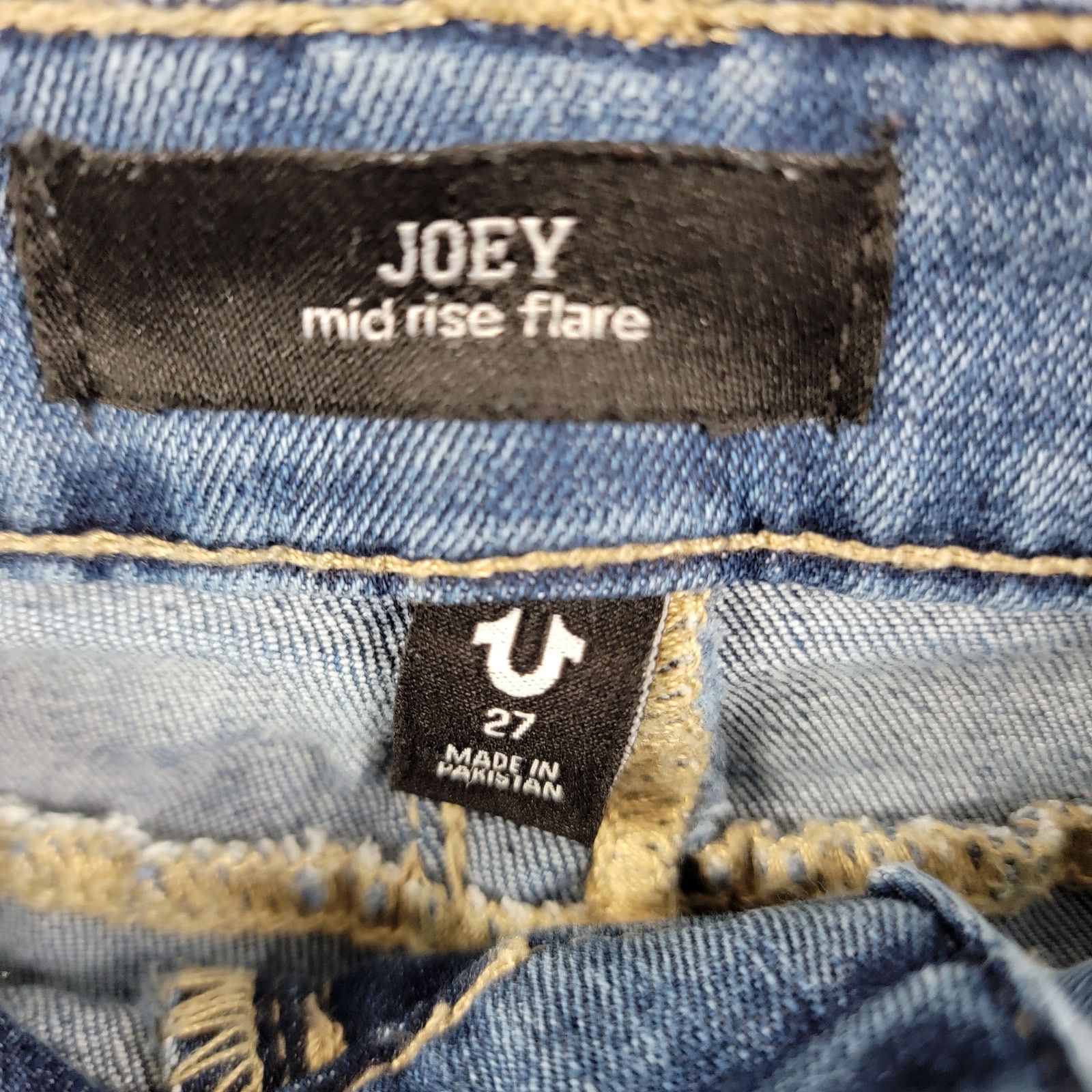 True Religion True Religion Joey Flare Jeans - Vintage Blue - Size 27 291 Size 27" / US 4 / IT 40 - 4 Thumbnail