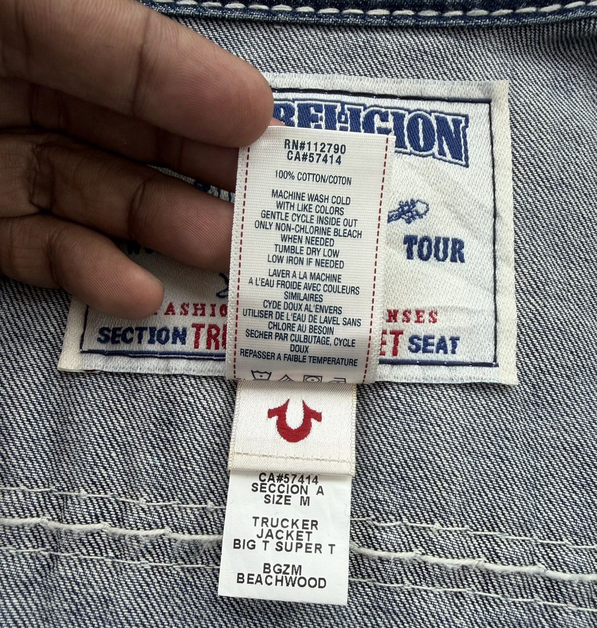 True Religion True Religion Big T Trucker Denim Jacket Blue Medium Wash Size US M / EU 48-50 / 2 - 18 Thumbnail