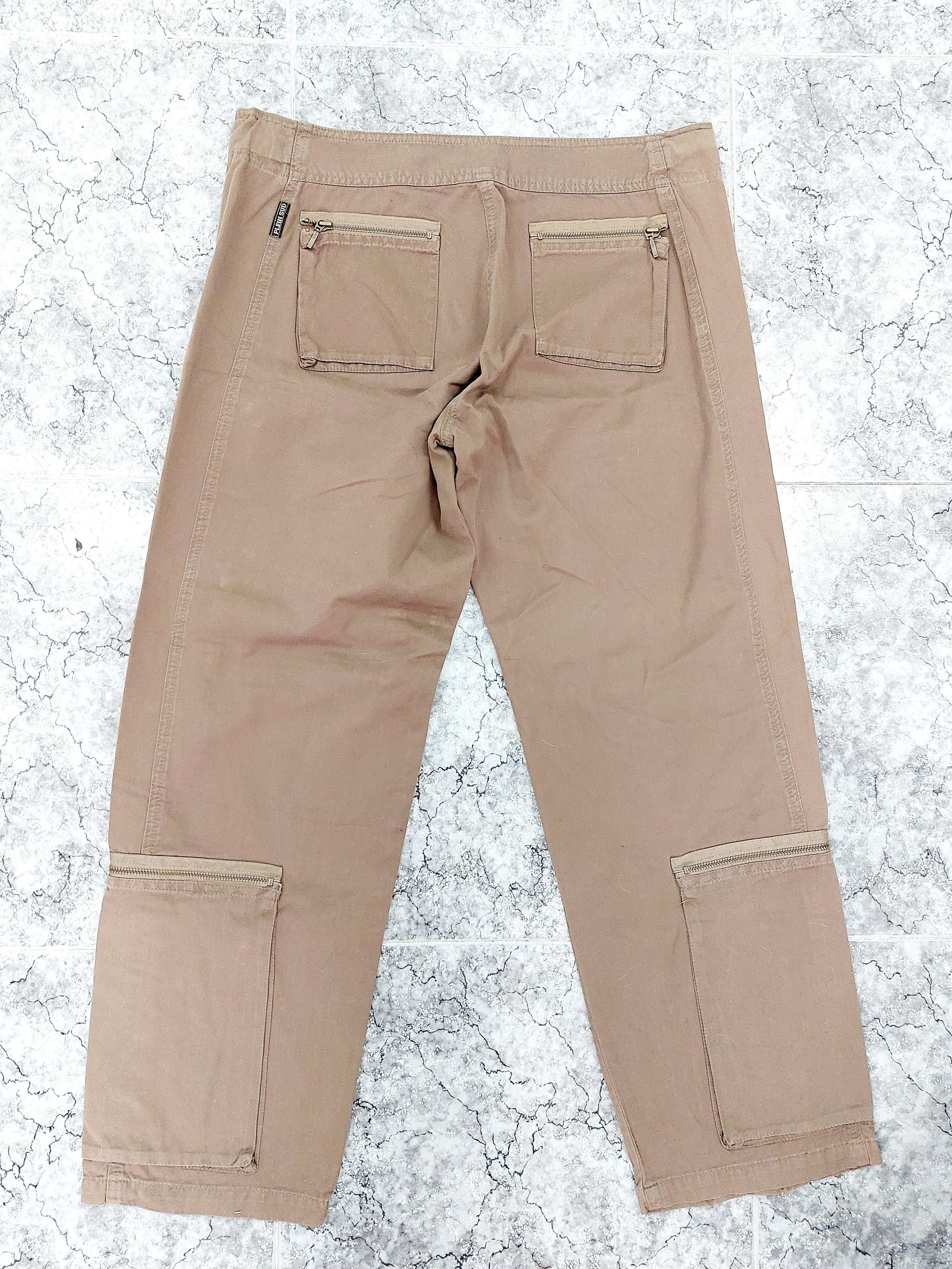 plein sud Plein Sud Multi-Zip Pocket Aviator Cargo Pants Trousers Size 34" / US 12 / IT 48 - 9 Thumbnail