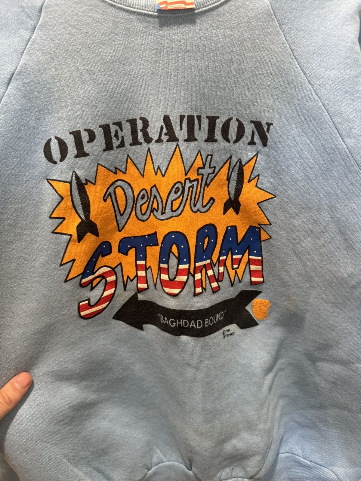 Vintage GRAIL 1991 OPERATION DESERT STORM CREWNECK Size US L / EU 52-54 / 3 - 3 Thumbnail