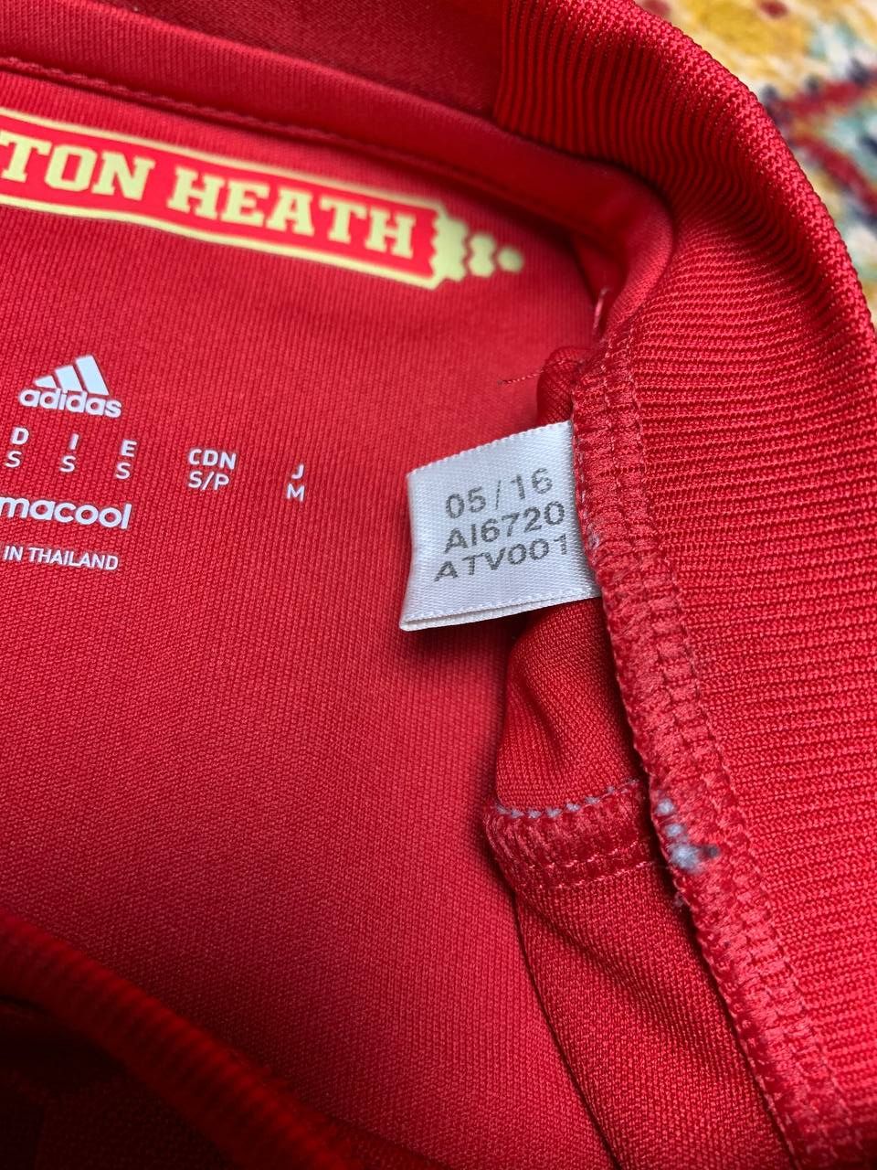 Adidas MANCHESTER UNITED 2016/17 HOME FOOTBALL SHIRT SOCCER JERSEY Size US S / EU 44-46 / 1 - 4 Thumbnail