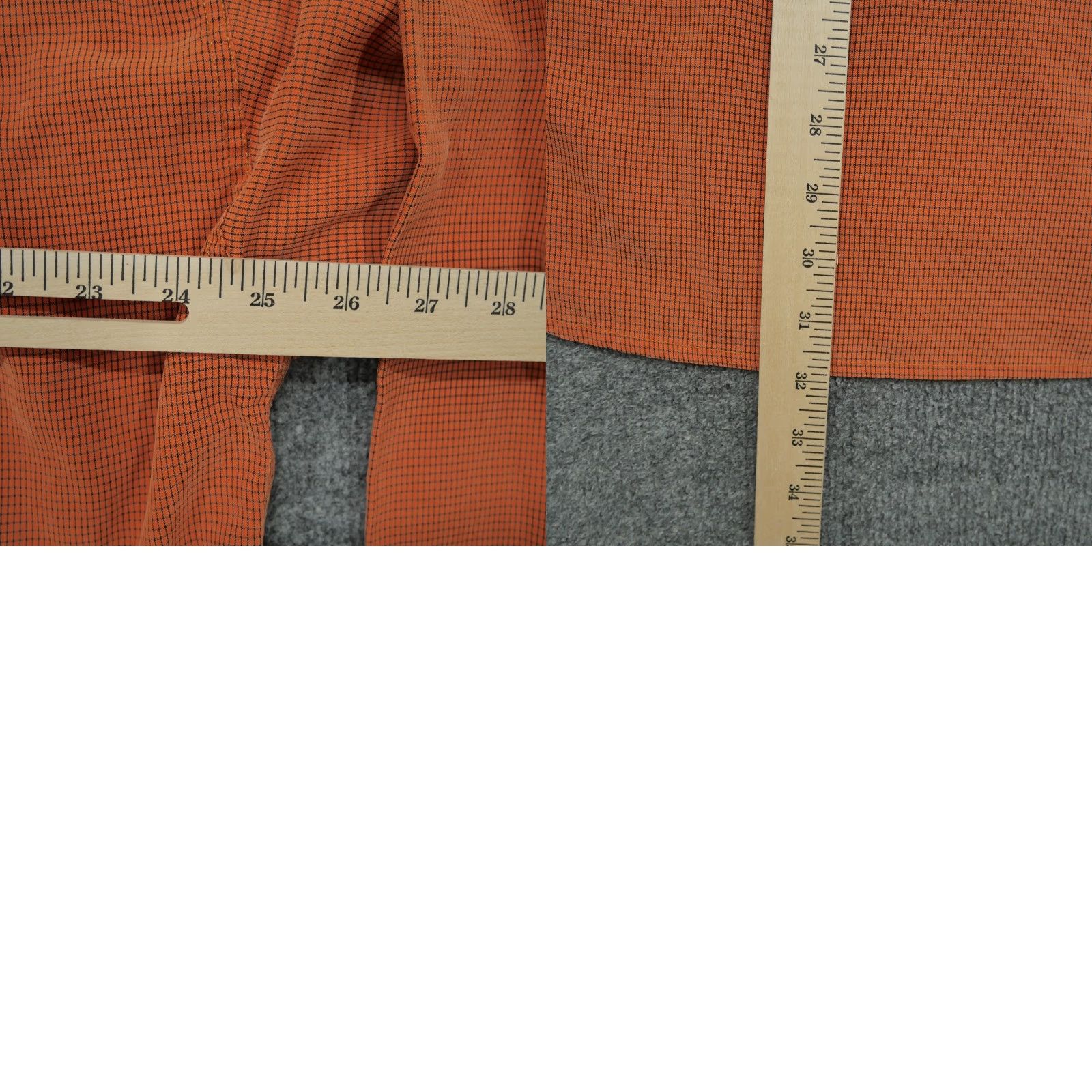 Ted Baker Ted Baker Shirt Mens 4 Four Orange Black Grid Button Up Long Sleeve Size US L / EU 52-54 / 3 - 9 Thumbnail