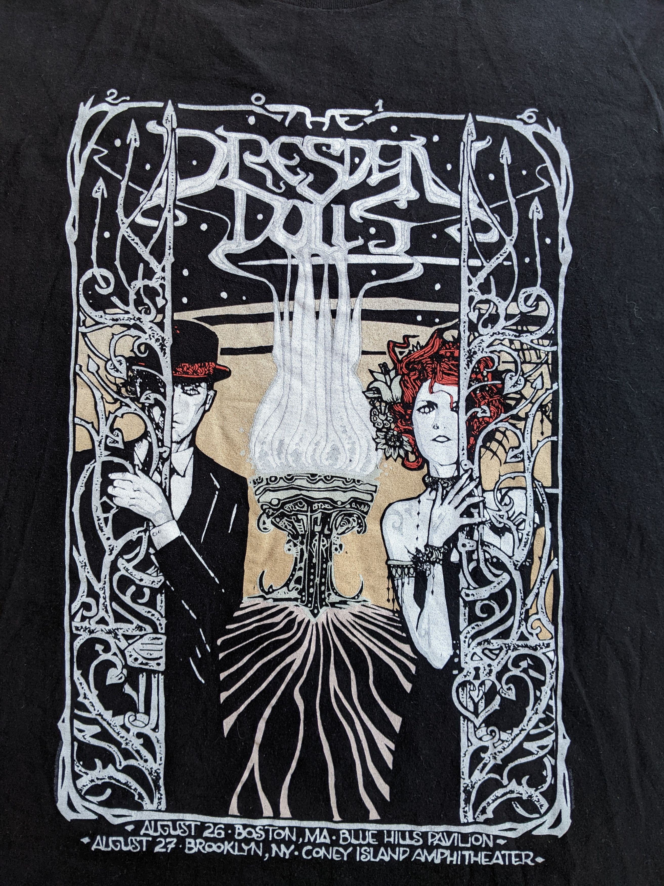 Band Tees Dresden Dolls 2016 Tour Merch Tshirt ACDC Tee Size US L / EU 52-54 / 3 - 7 Thumbnail