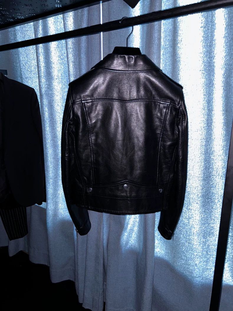 Saint Laurent Paris saint Laurent paris18FW L01 Zipper Motorcycle Leather Jack Size XS / US 0-2 / IT 36-38 - 2 Thumbnail