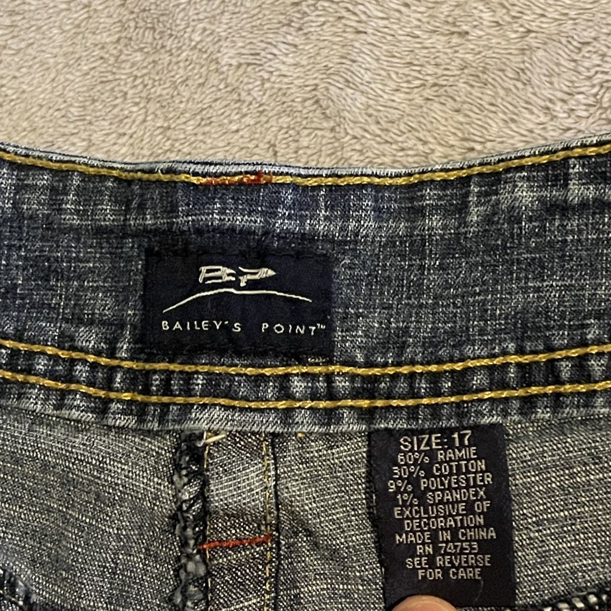 Other Vintage Baileys Point Womens Denim Jean Shorts 17 Blue Y2K Size 36" / US 14 / IT 50 - 5 Thumbnail